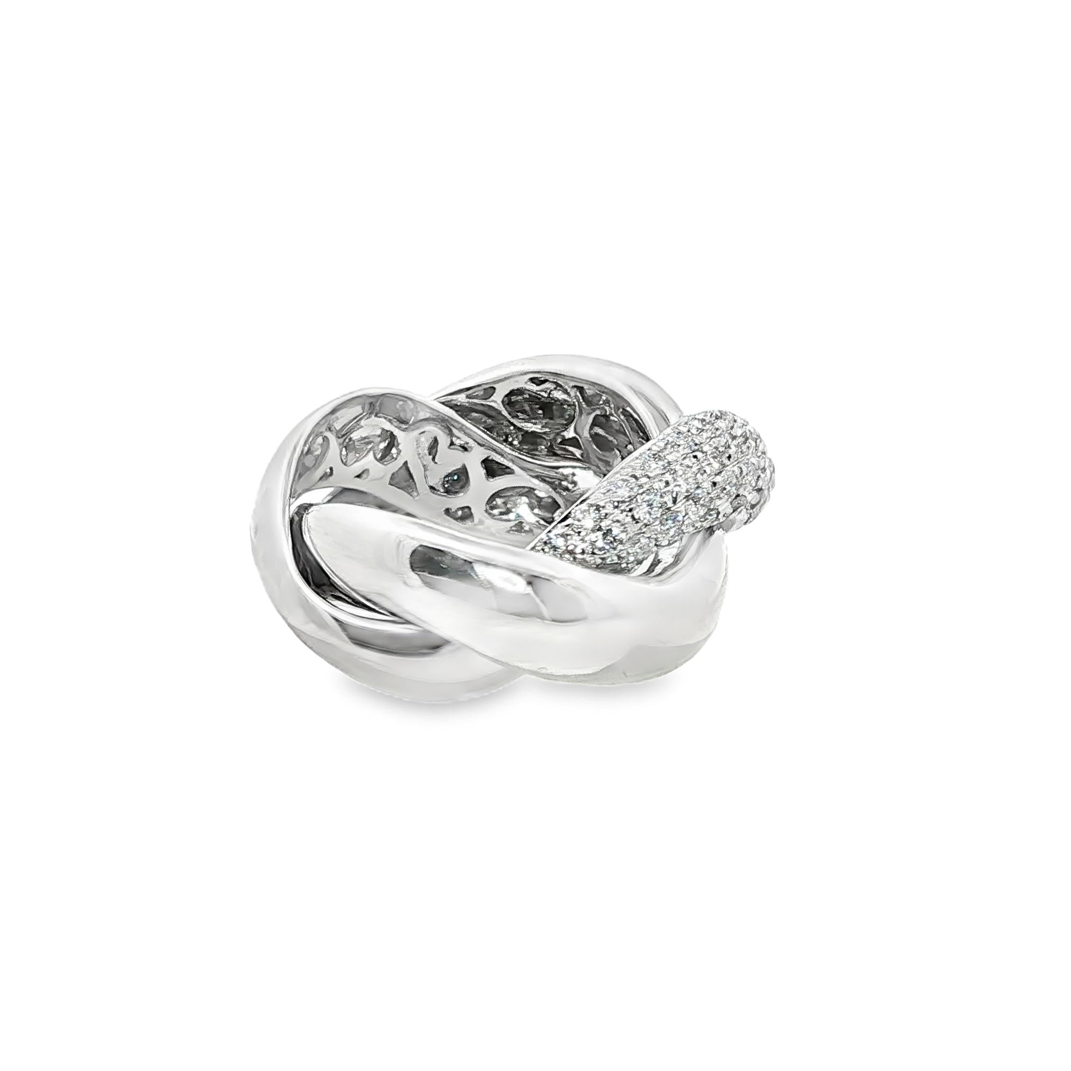 Poiray “Liaison” Diamond Knot Ring