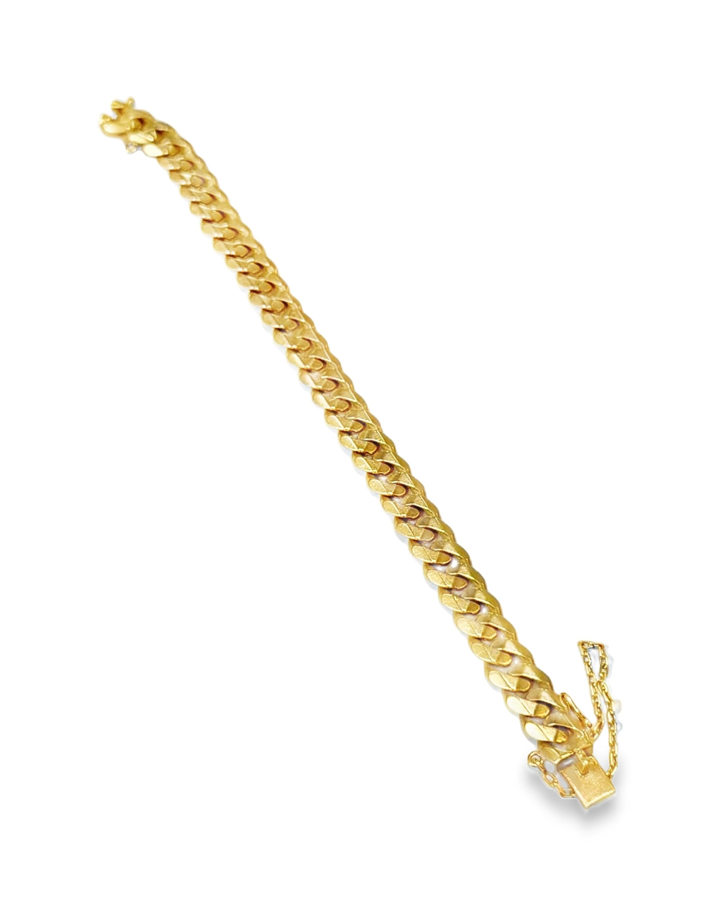 Gold Curb Link Bracelet, France, circa 1940