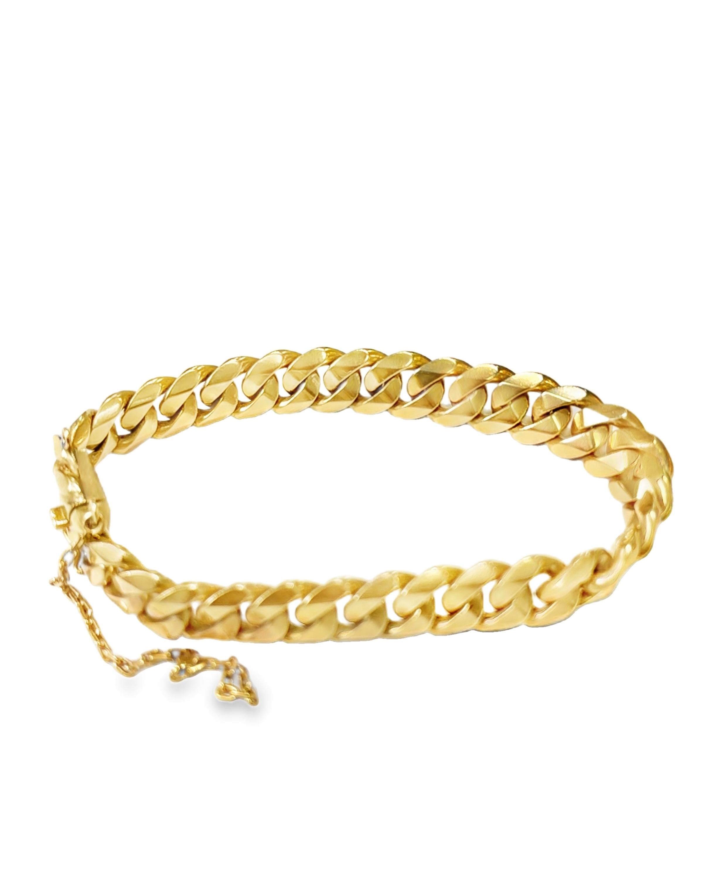 Gold Curb Link Bracelet, France, circa 1940