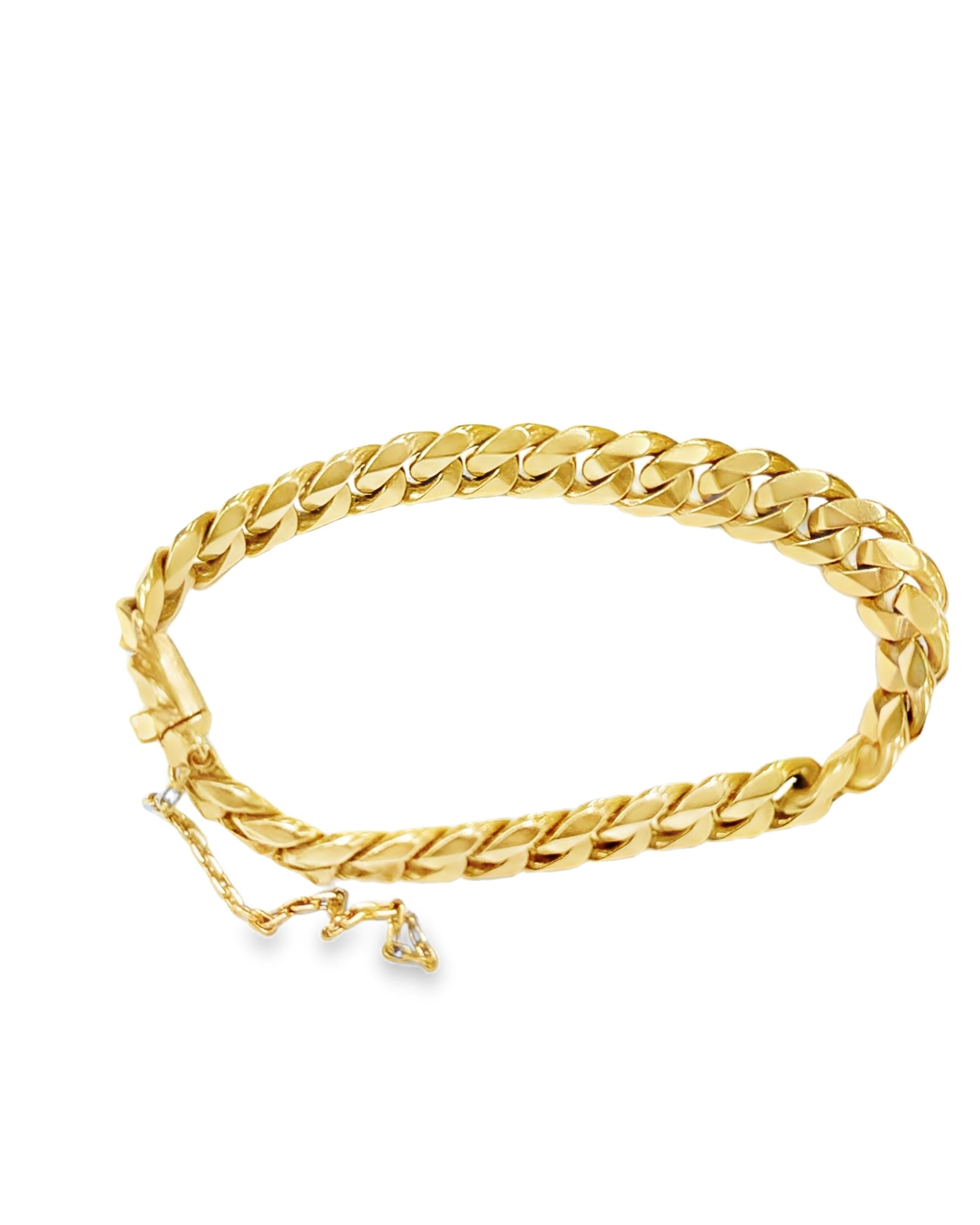 Gold Curb Link Bracelet, France, circa 1940