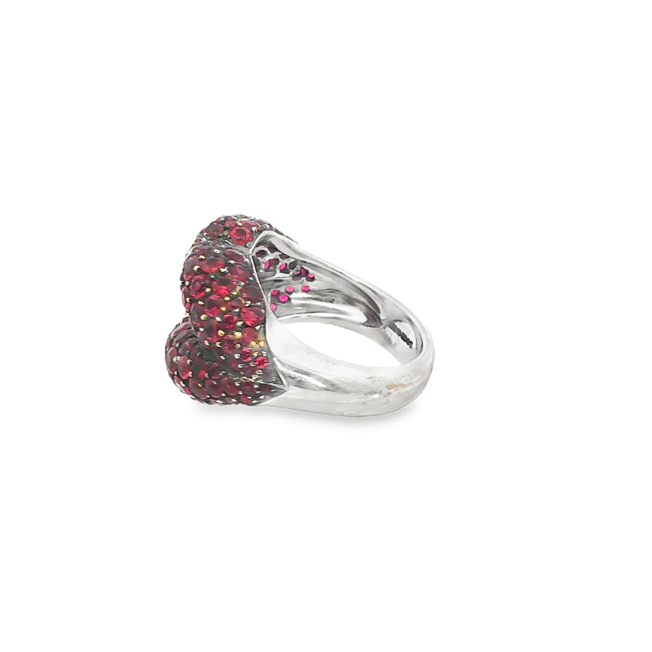 Hotlips Ruby Pavé Ring by Solange Azagury-Partridge