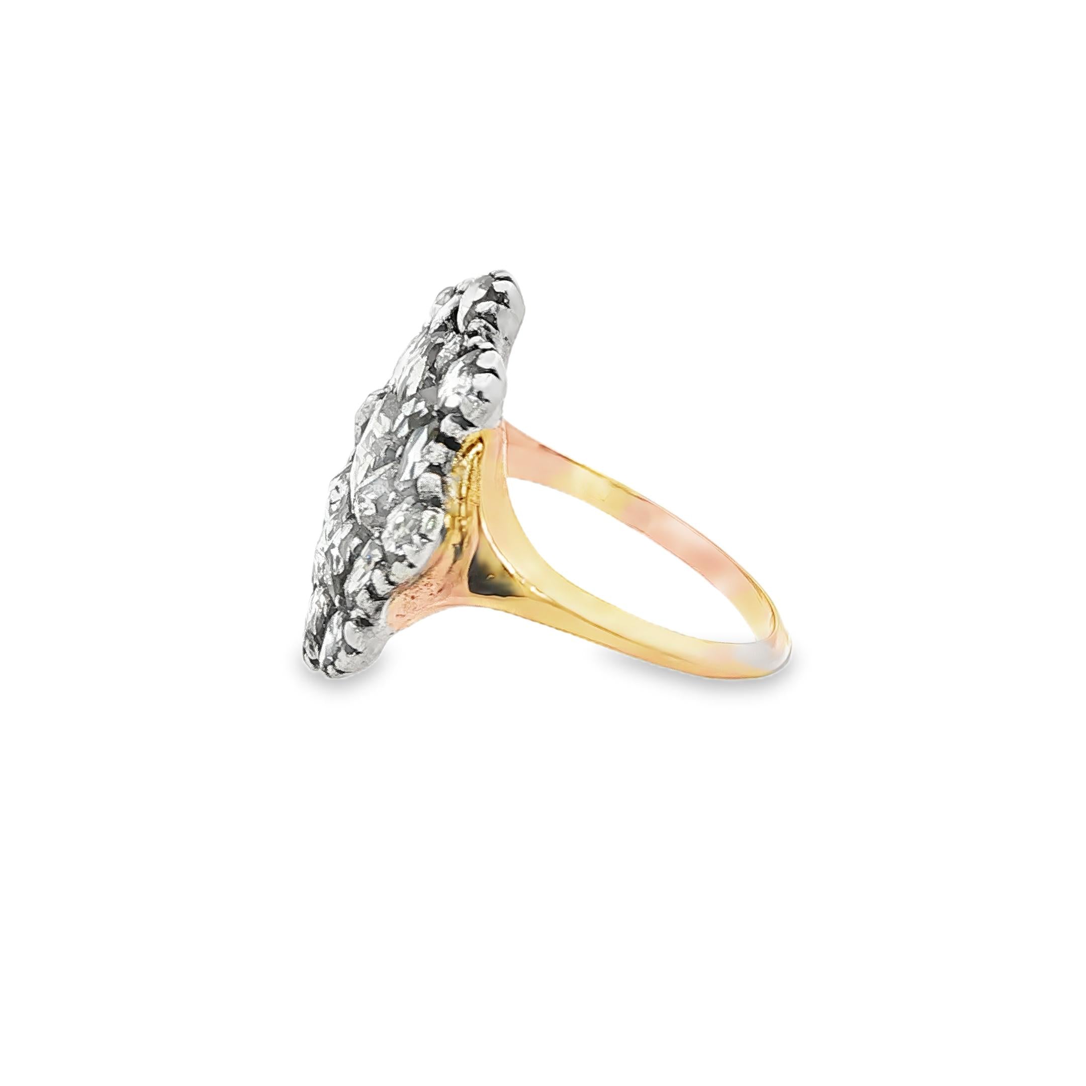 Victorian Diamond Cluster Ring