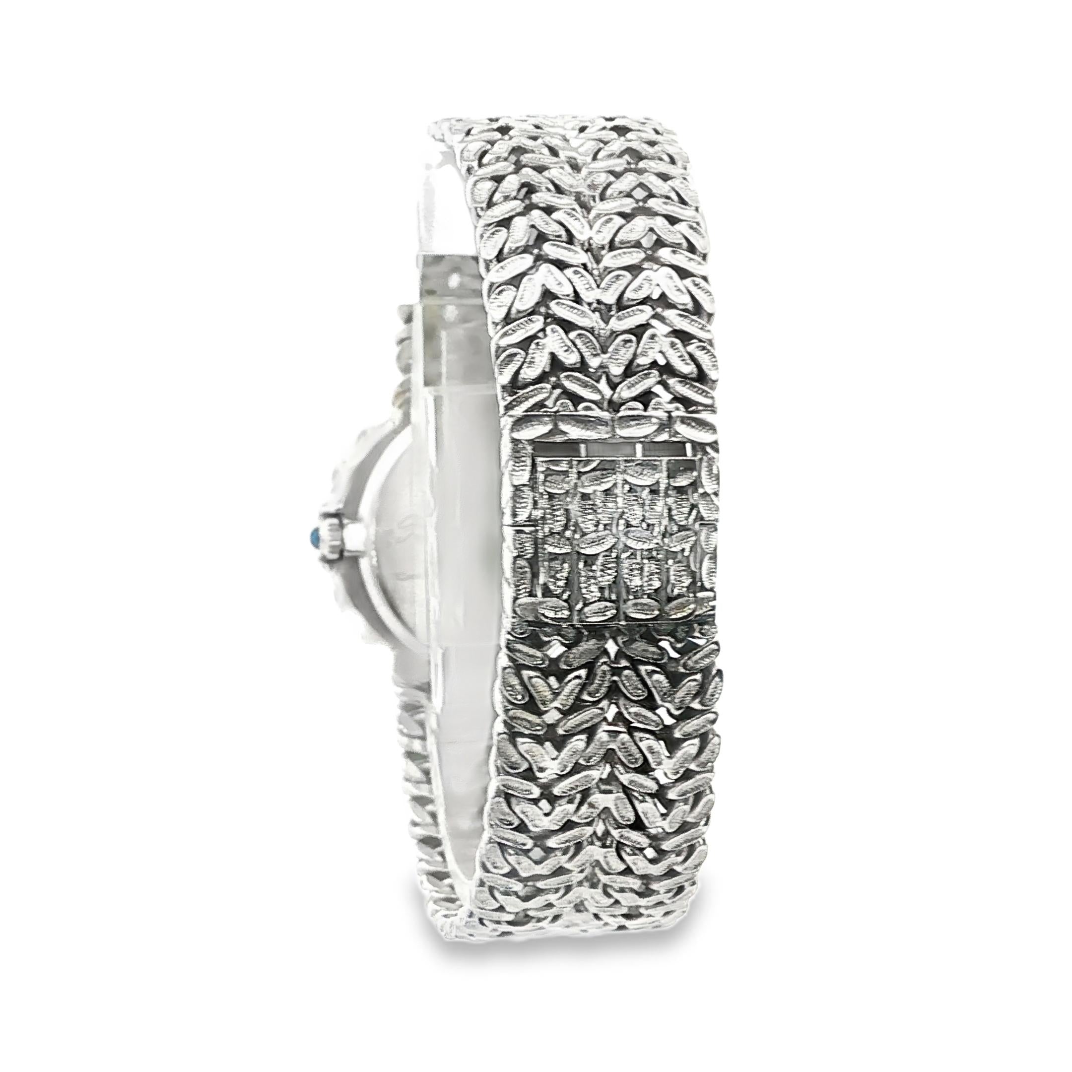 Piaget 18K White Gold and Diamond Lady’s Watch with Mesh Bracelet