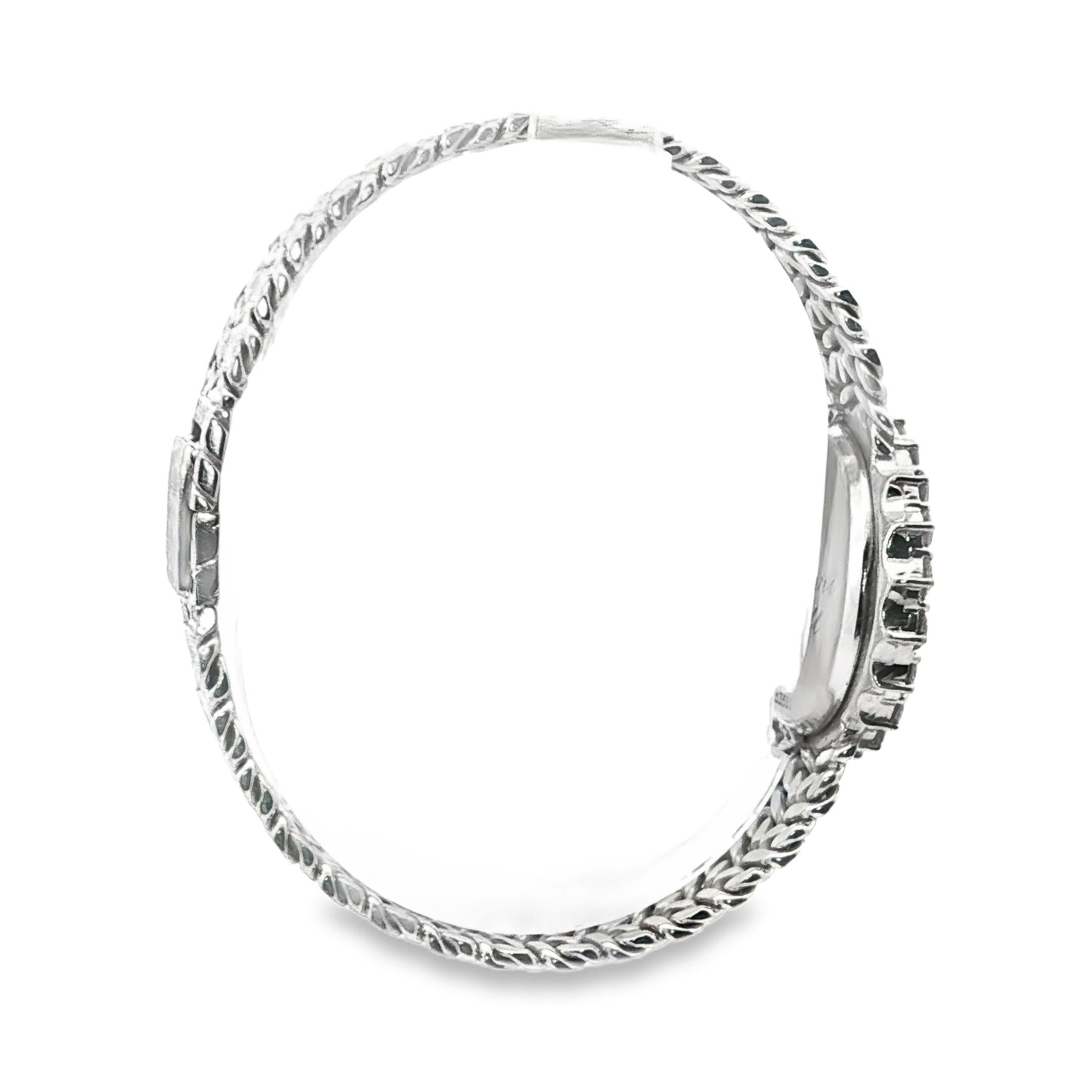 Piaget 18K White Gold and Diamond Lady’s Watch with Mesh Bracelet