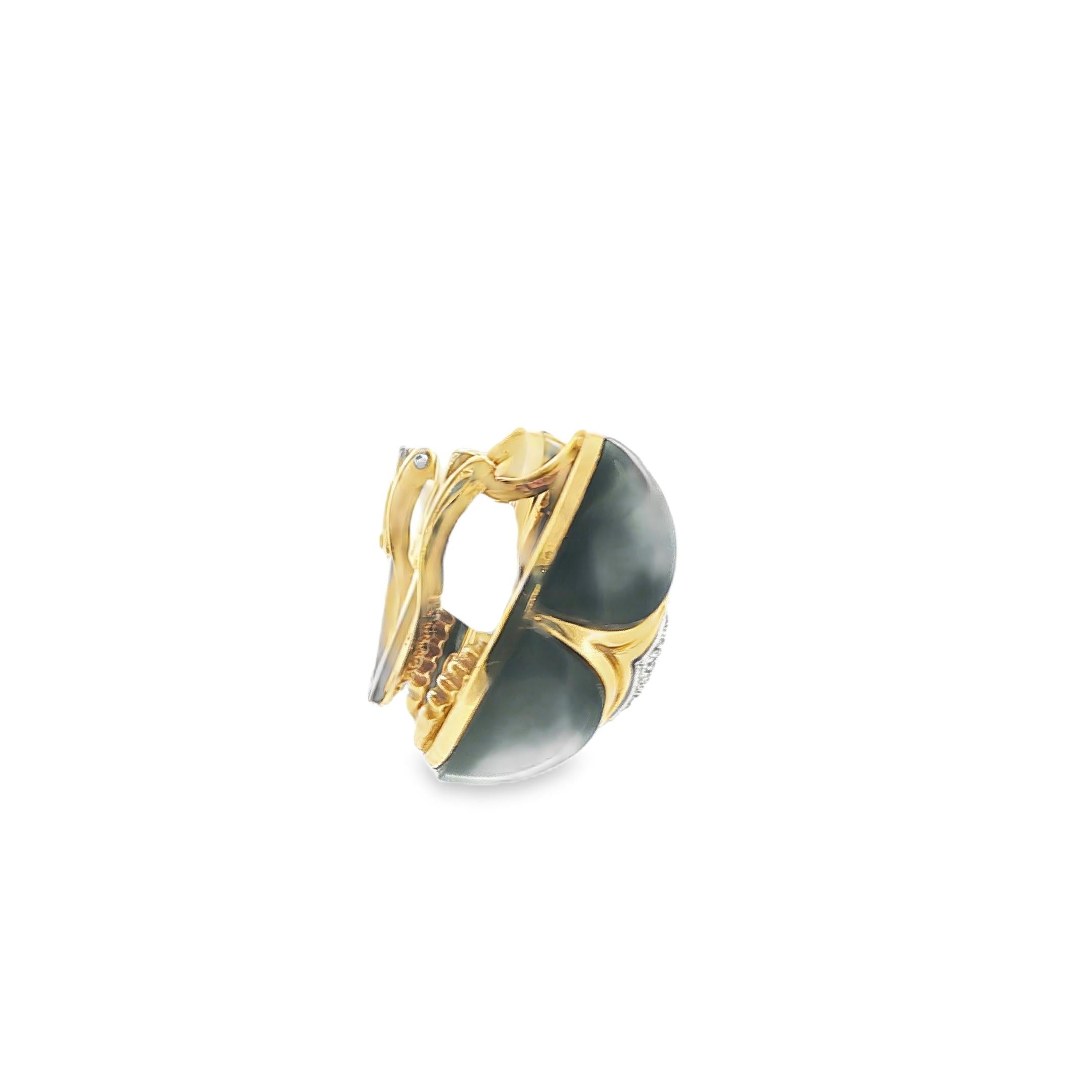 18K Gold Van Cleef & Arpels Onyx and Diamond Earrings