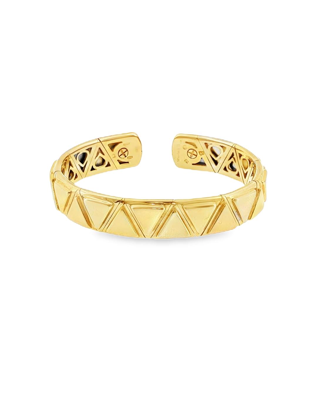 18K Gold Marina B. Triangoli Bracelet