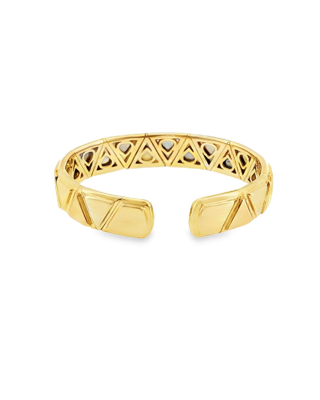 18K Gold Marina B. Triangoli Bracelet