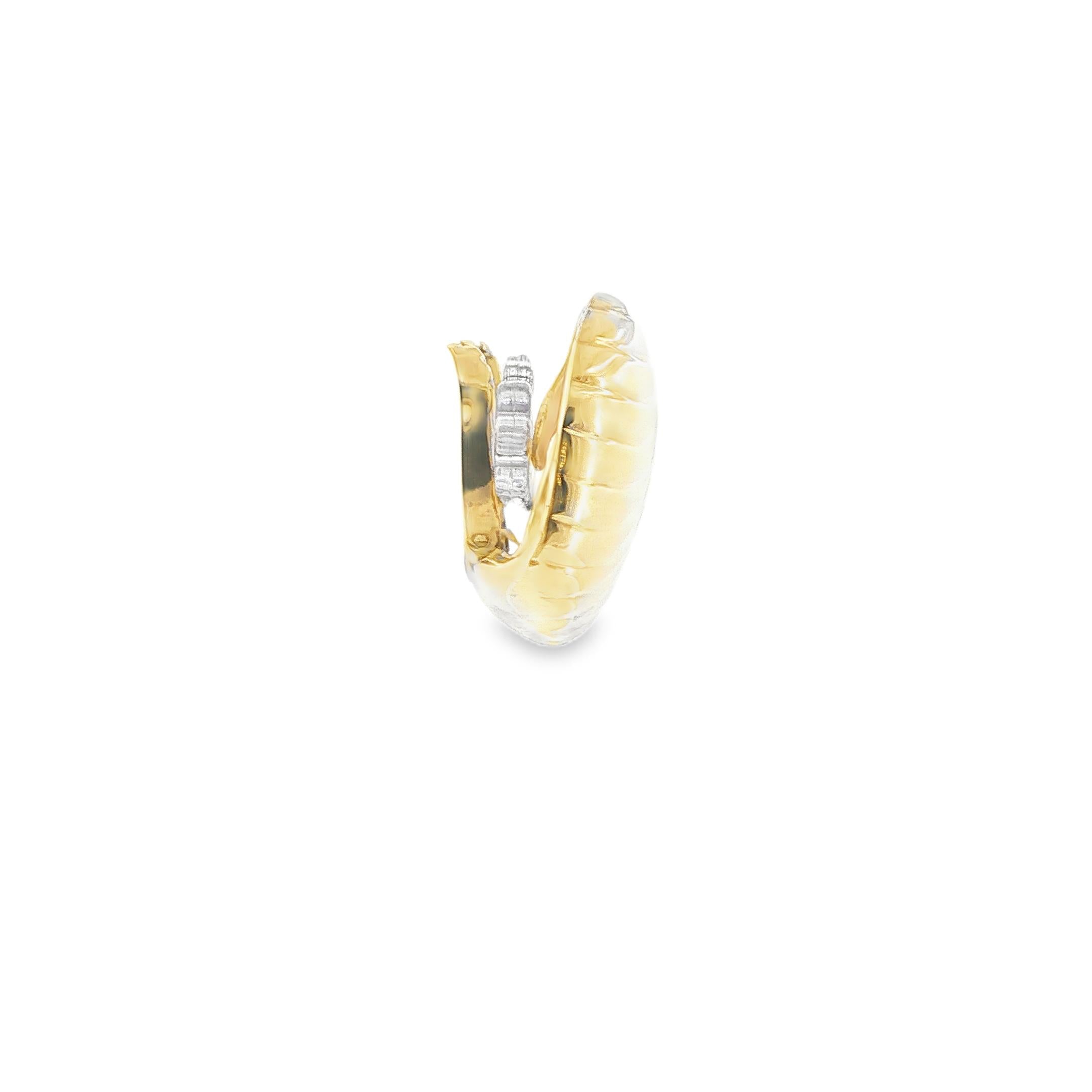 Tiffany & Co. Textured Gold Earrings United States, 1970s.