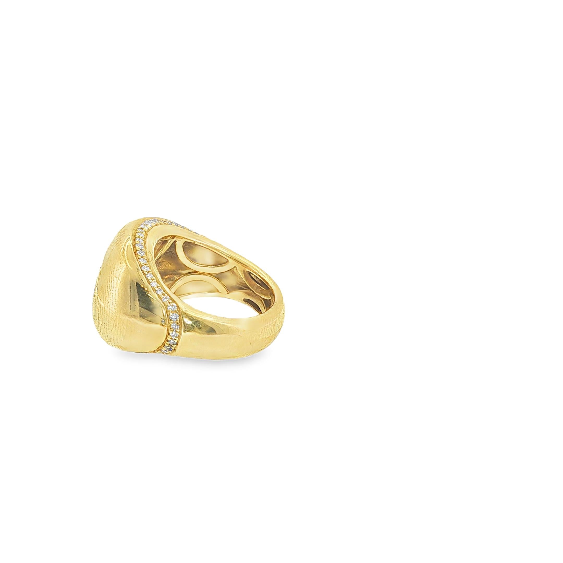 Citrine and Diamond Ring by Ostag Studio New York, Circa 1980s