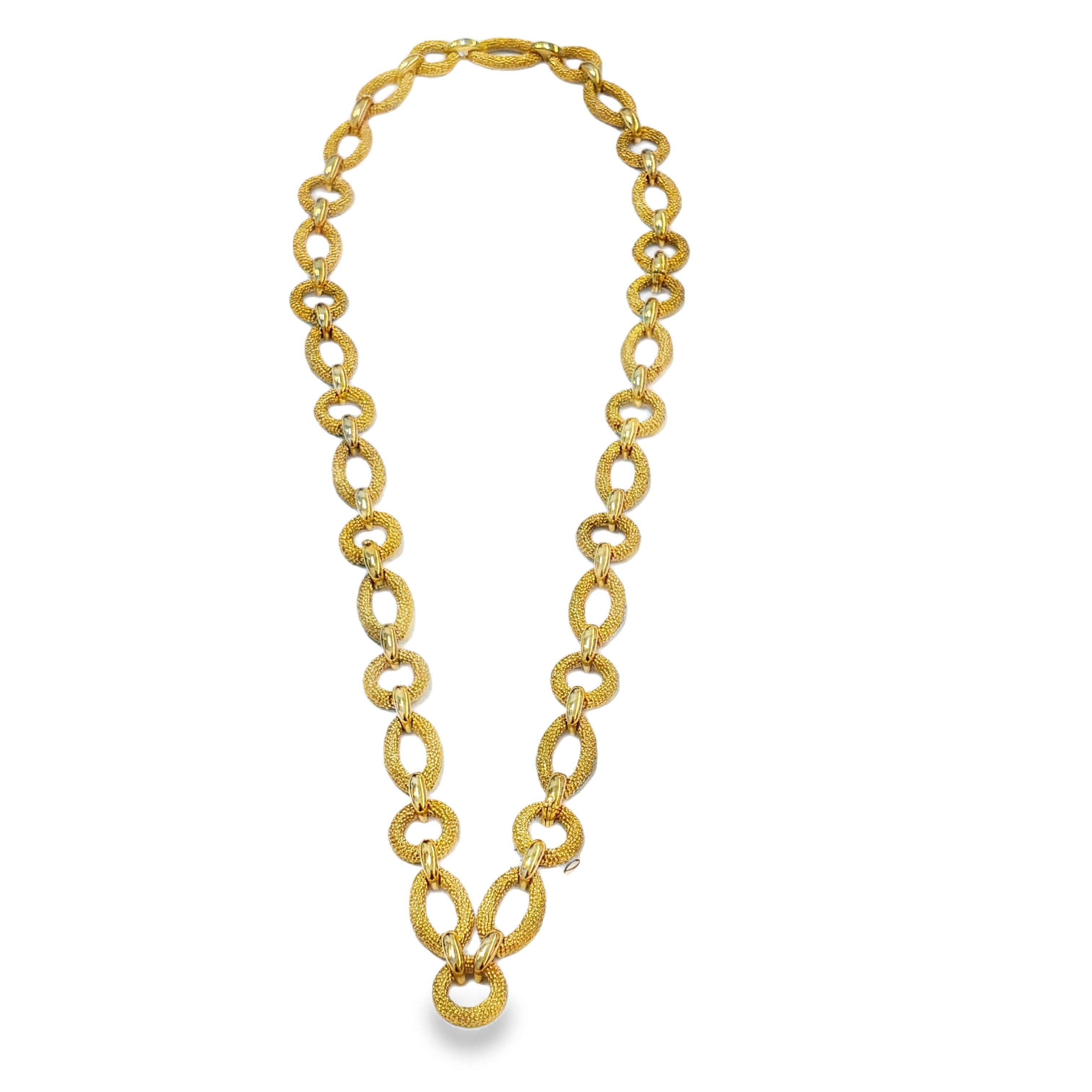 Van Cleef & Arpels Convertible Anchor Sautoir Necklace, 18K Gold, 1970s