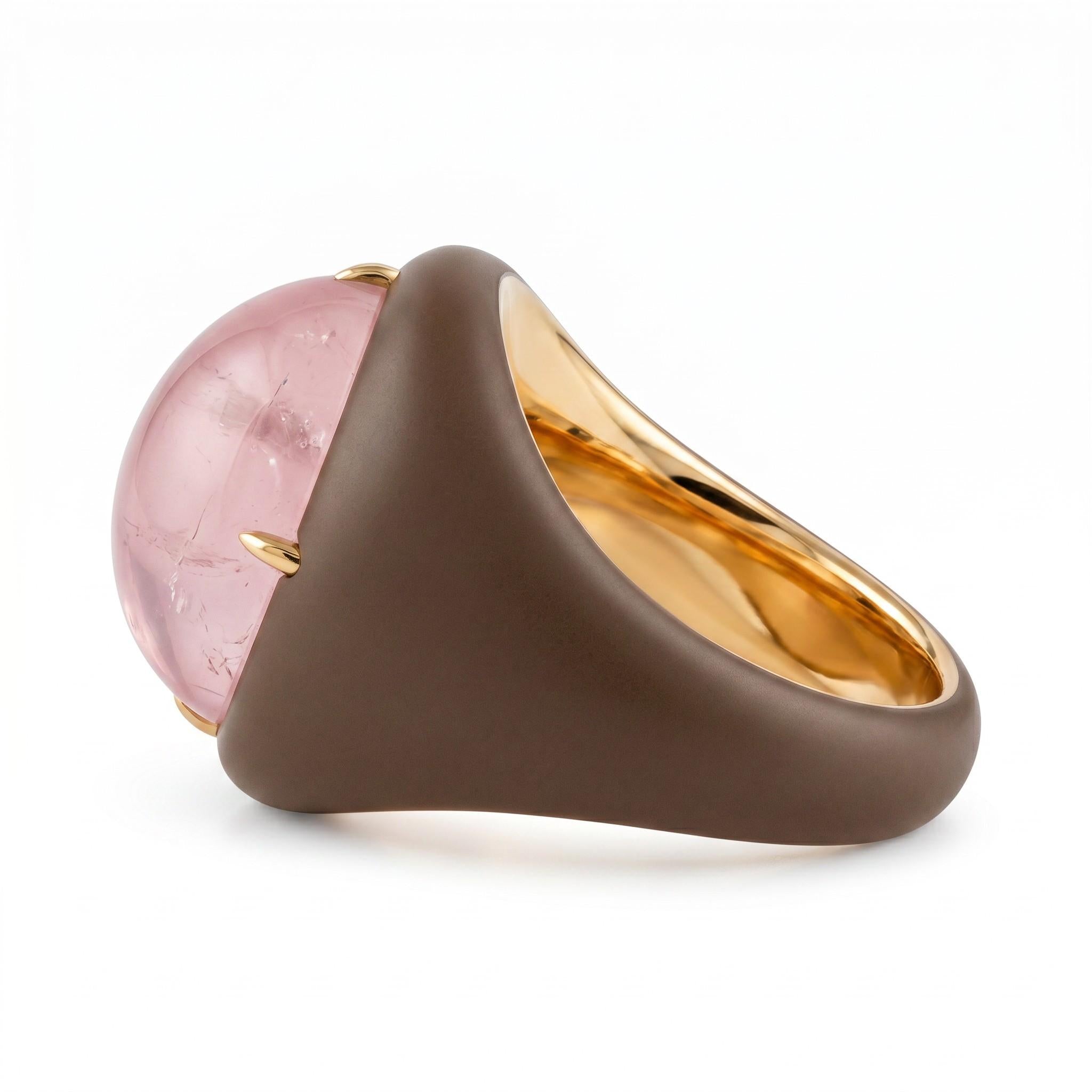 Taffin Moonstone and Ceramic Ring