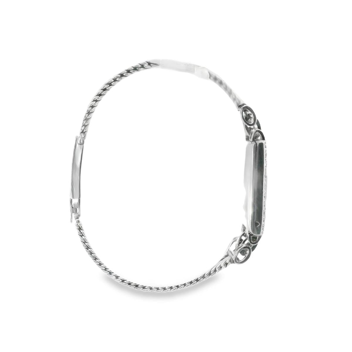 Platinum Van Cleef & Arpels Art Deco Diamond Watch Serial No. 27285 - 27.30GRA