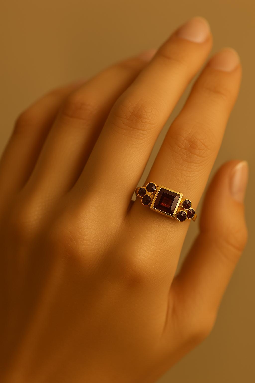 17th Century Garnet Ring