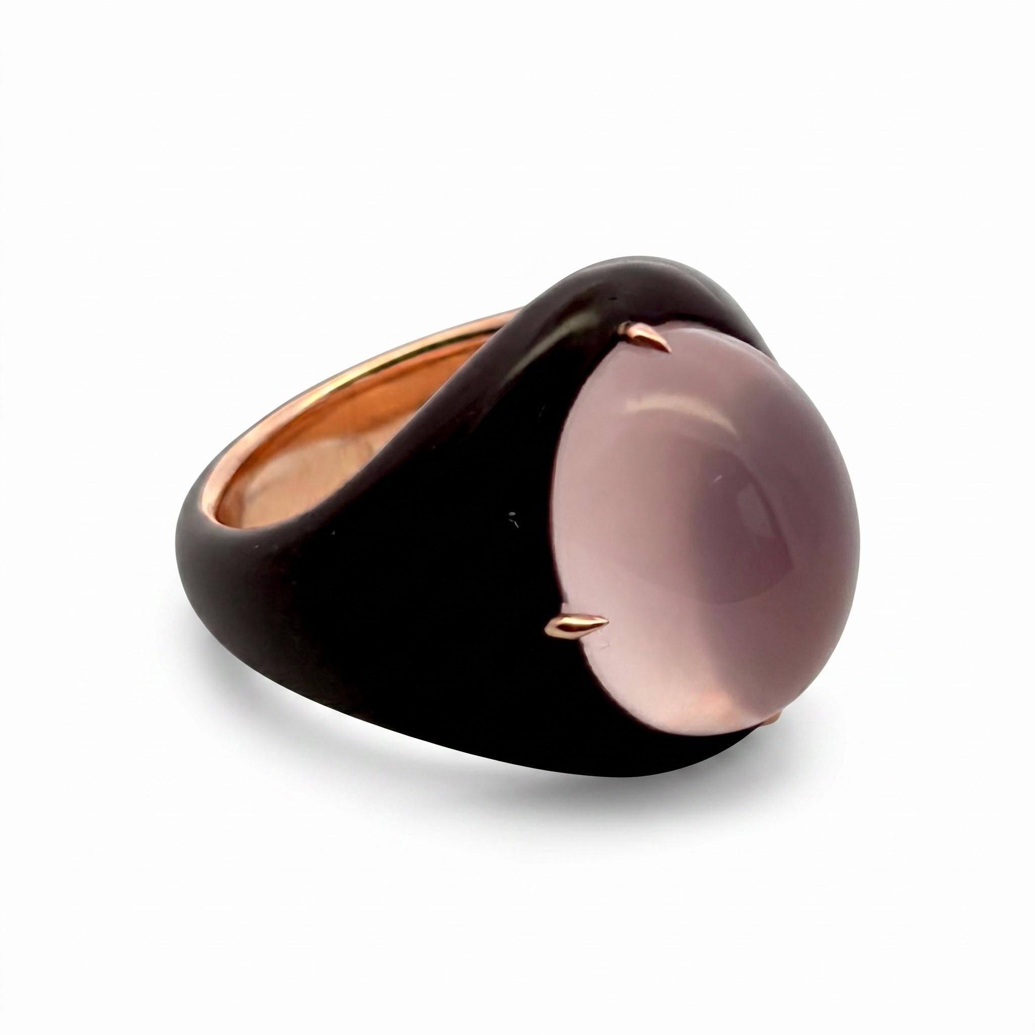 Taffin Moonstone and Ceramic Ring