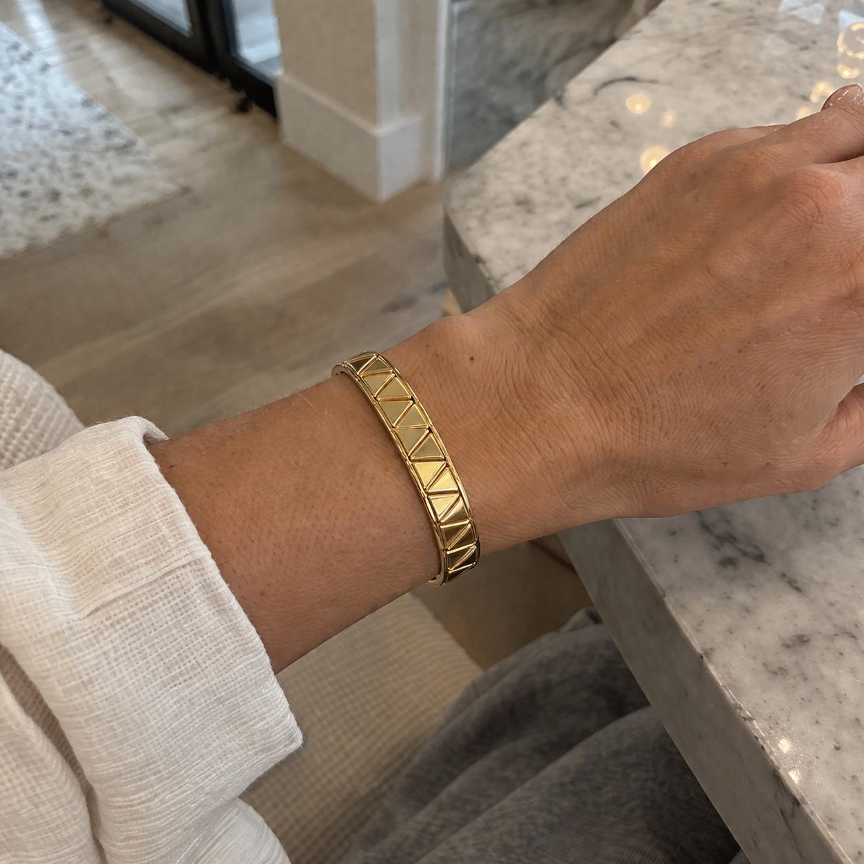 18K Gold Marina B. Triangoli Bracelet