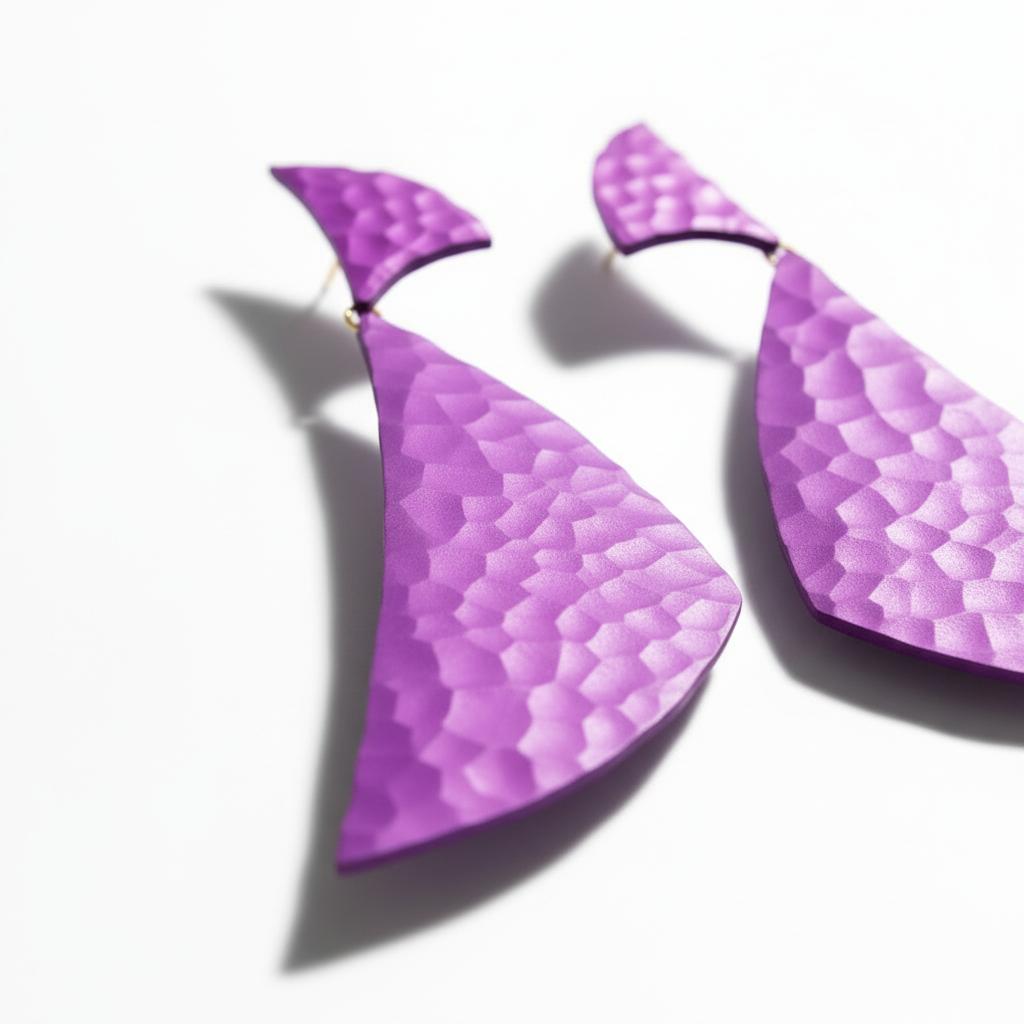 18k Gold and Aluminum Statement Earrings by JAR