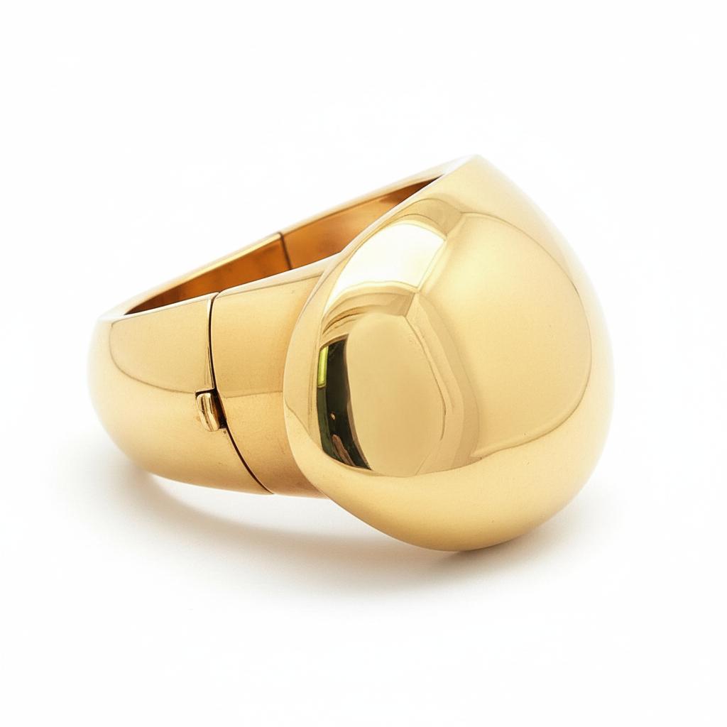 Frank Gehry for Tiffany & Co. Sculptural Gold Bangle