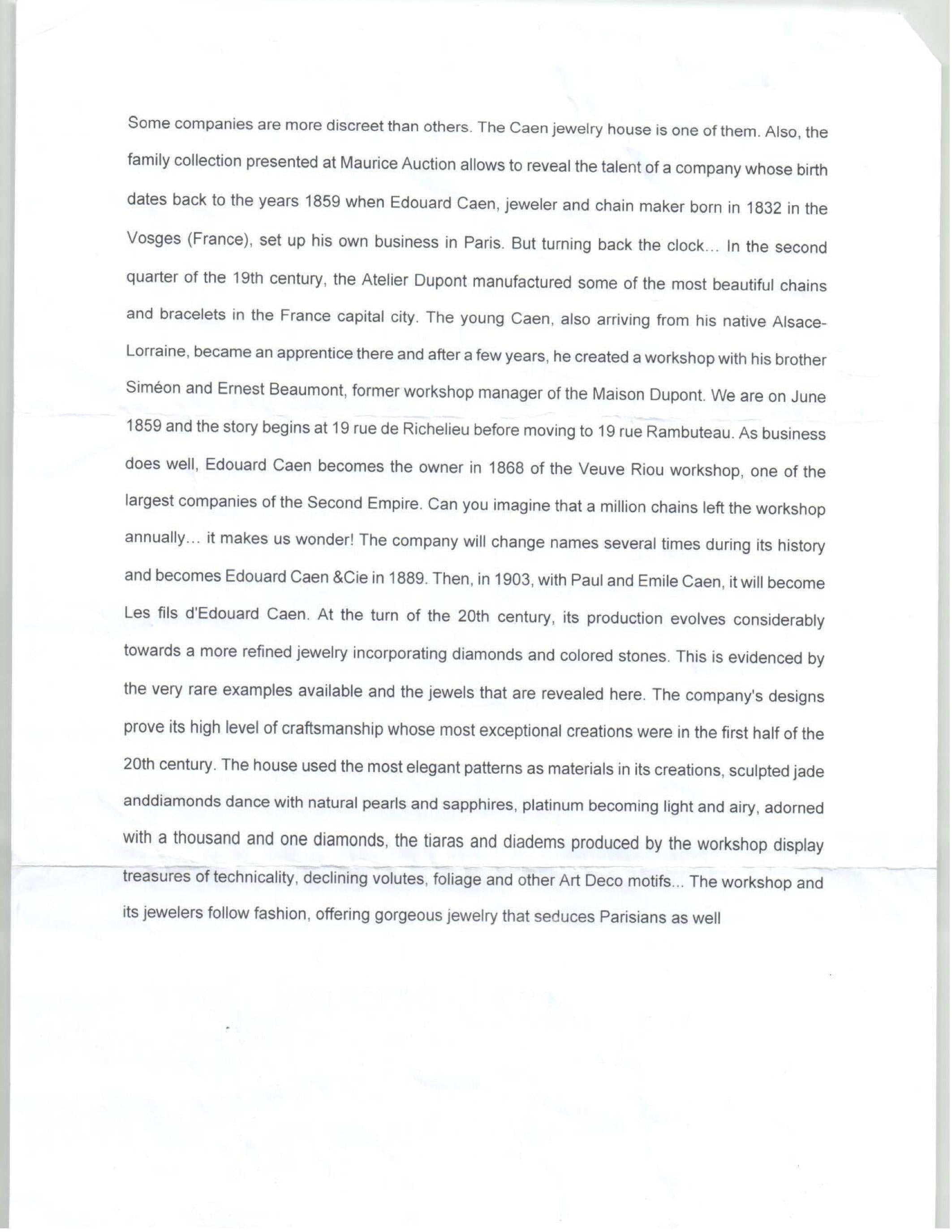 Platinum French natural pearl Necklace