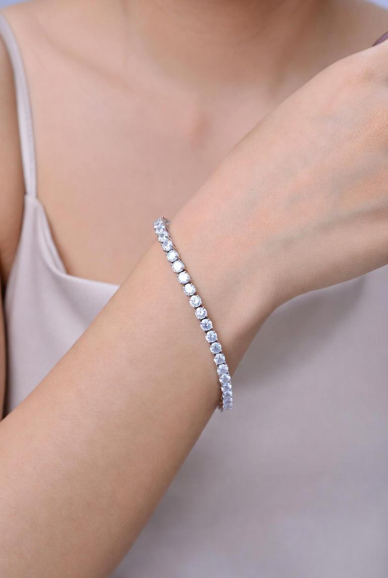 14KW American Modern Tennis Diamond bracelet -10.05cts