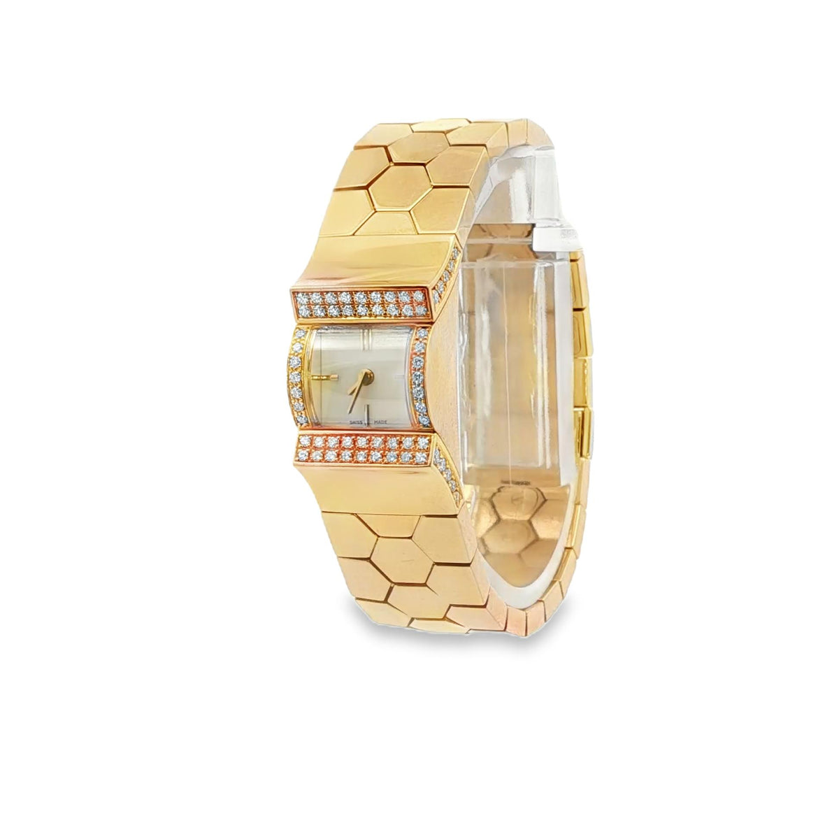 Van Cleef & Arpels Ludo Swann Watch in Gold, Diamonds & Mother-of-Pearl