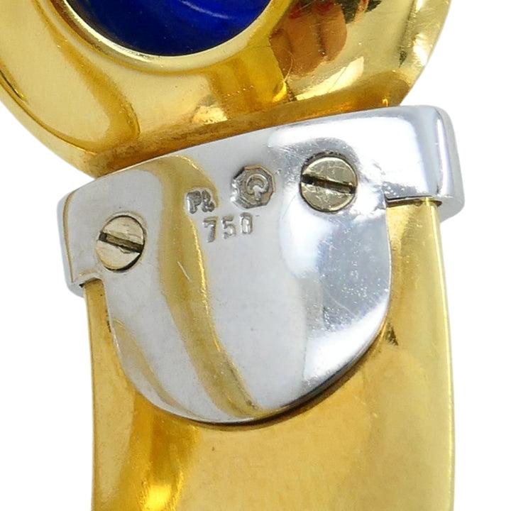 Hemmerle Spiral Sapphire, Yellow Sapphire & Leather Bracelet 18k Gold, Circa 198