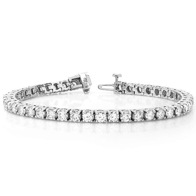 14KW American Modern Tennis  Diamond  bracelet -10.05cts