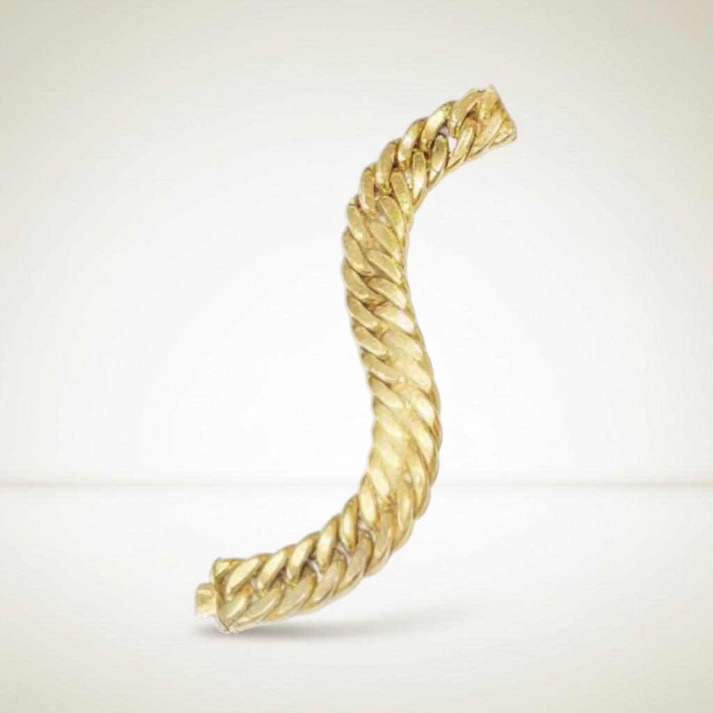 UnoAErre Gold Link Bracelet Italy, Circa 1970, view 6
