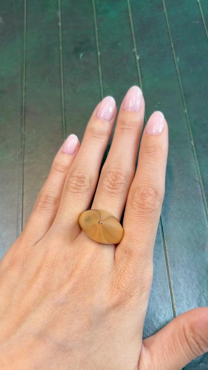 Falko Marx Forged Gold Cone Ring, Germany, 1975