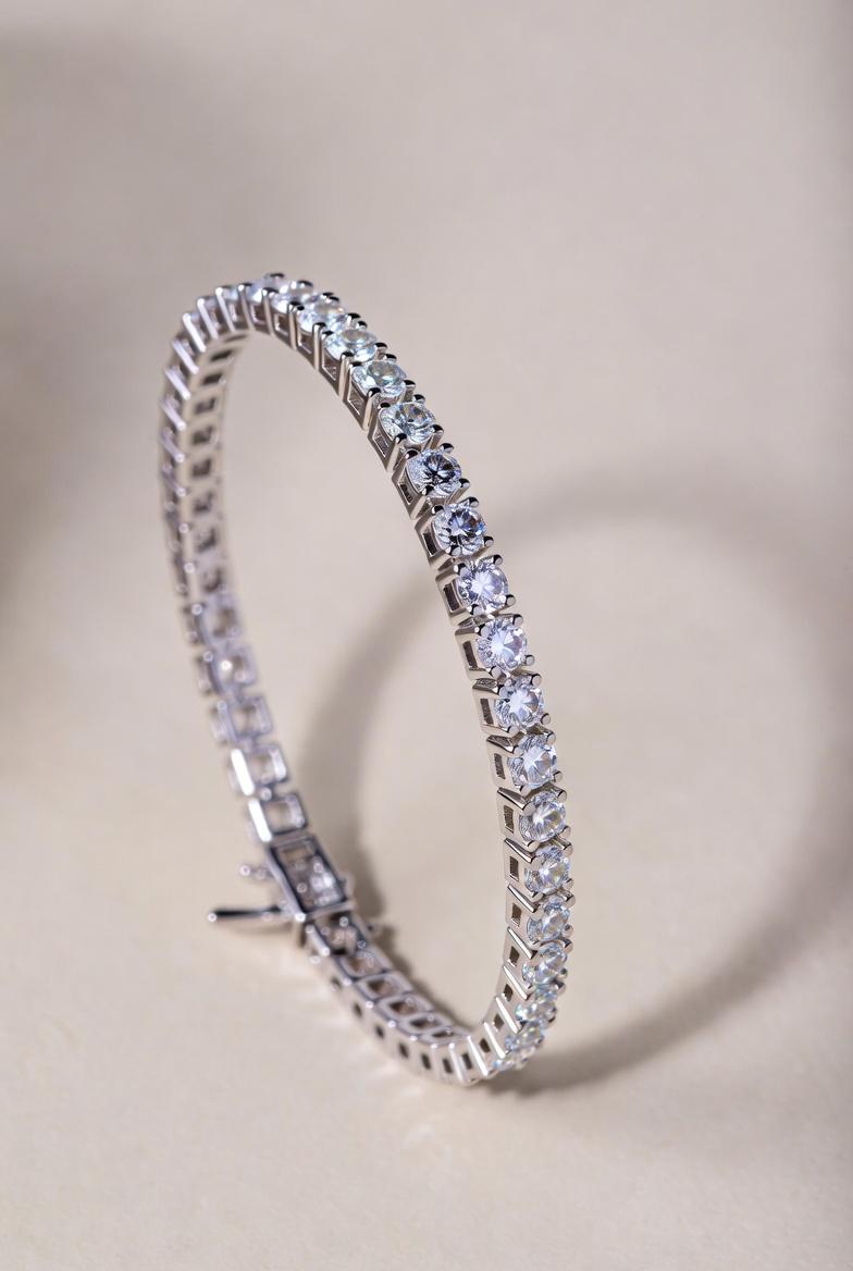14KW American Modern Tennis  Diamond  bracelet -10.05cts
