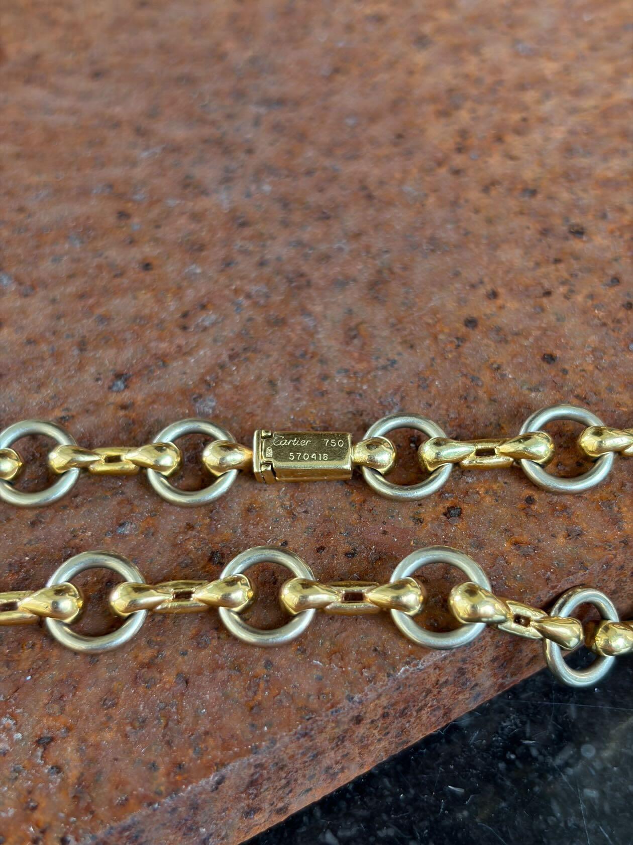 18K Gold Cartier Junior Classic Chain Necklace