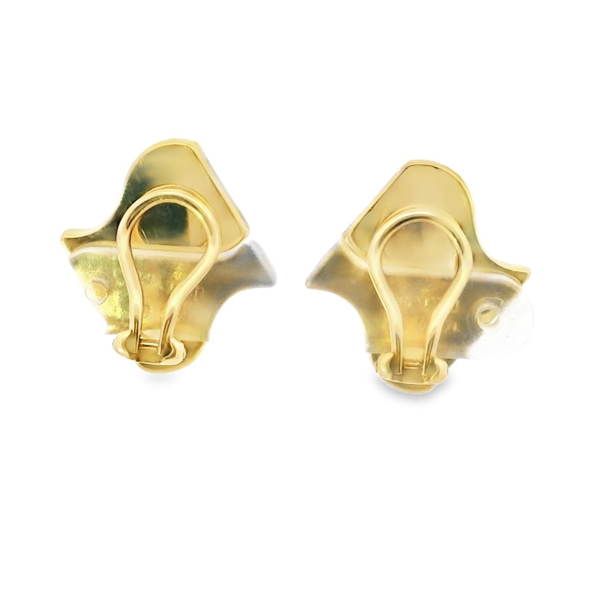 18k Gold  Tiffany & Co Vintage Lapis Lazuli Onyx Earrings Angela Cummings