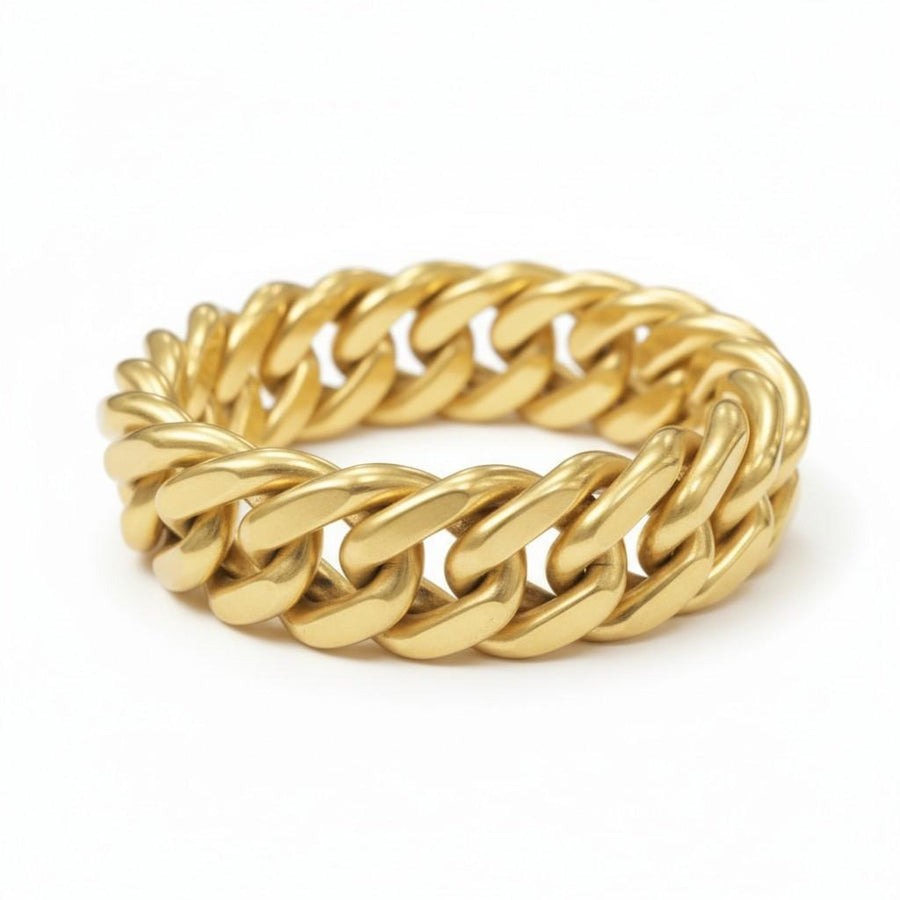 UnoAErre Gold Link Bracelet Italy, Circa 1970