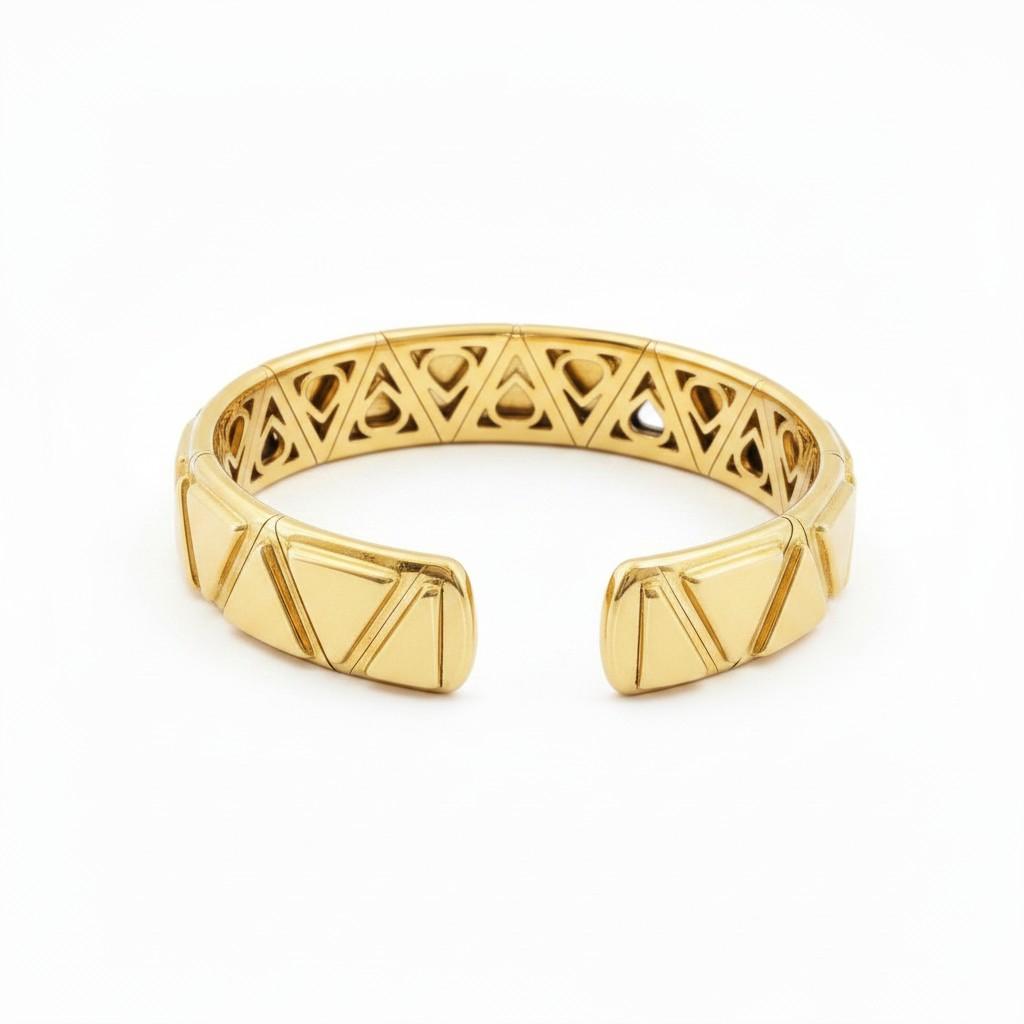 18K Gold Marina B. Triangoli Bracelet
