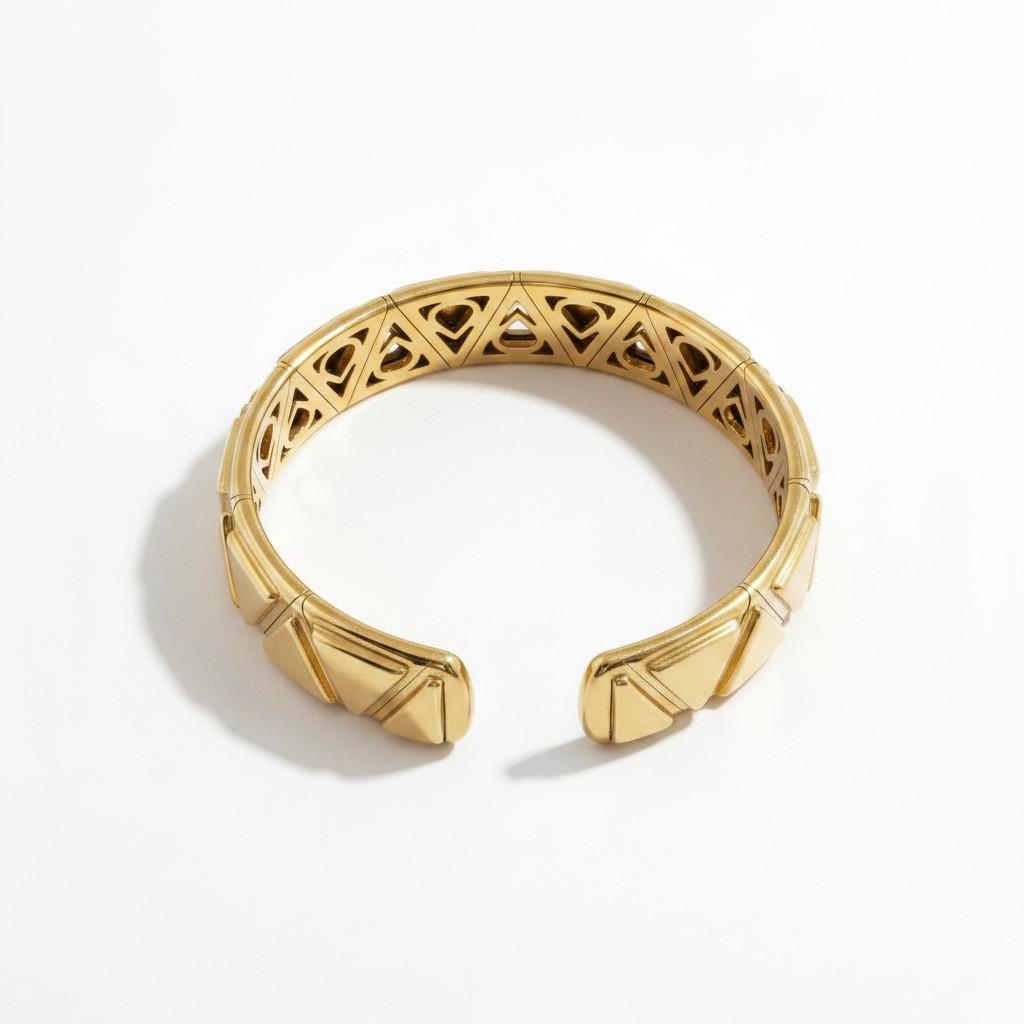 18K Gold Marina B. Triangoli Bracelet