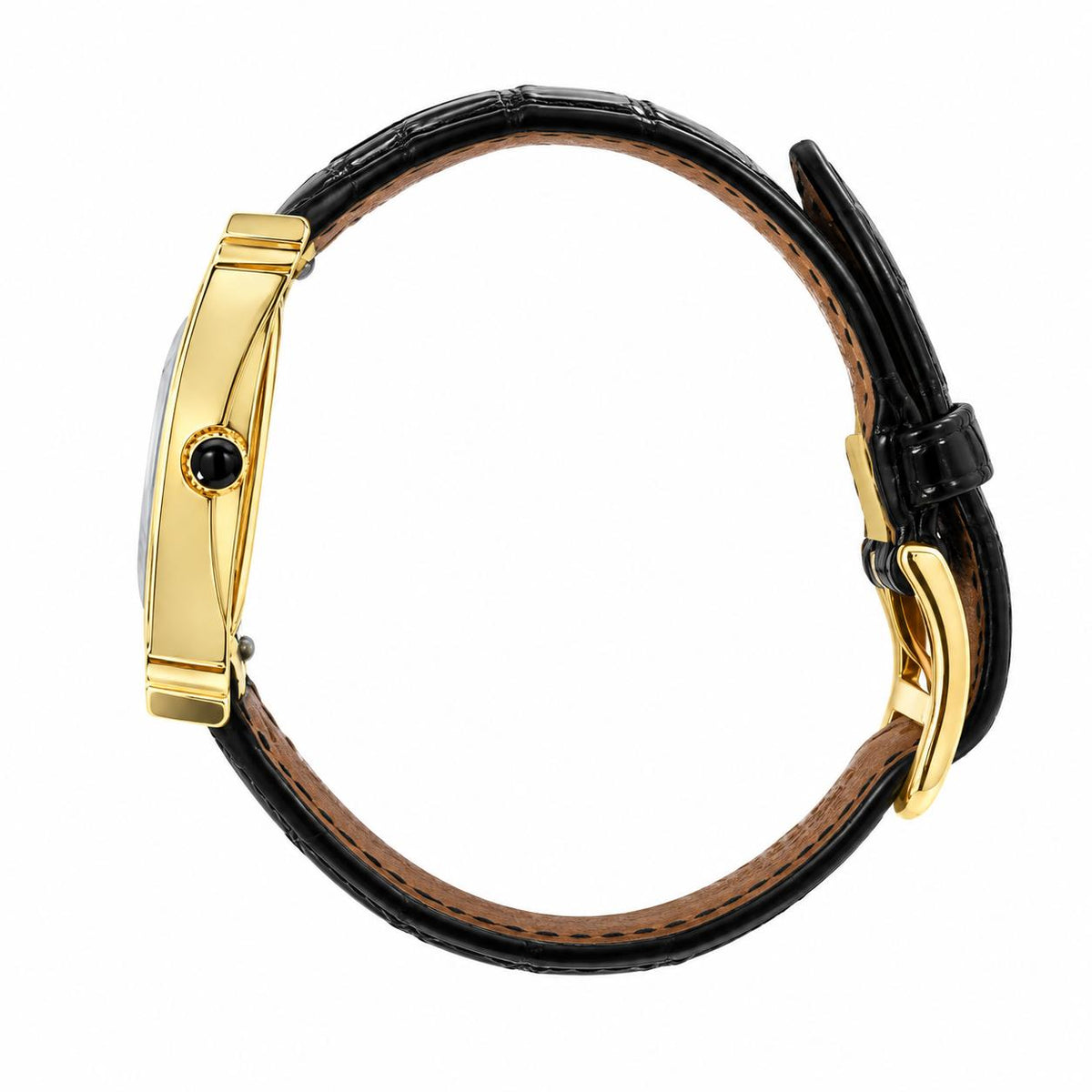 Hermès Heure H Black Enamel Watch in 18K Rose Gold, 1990s, view 3