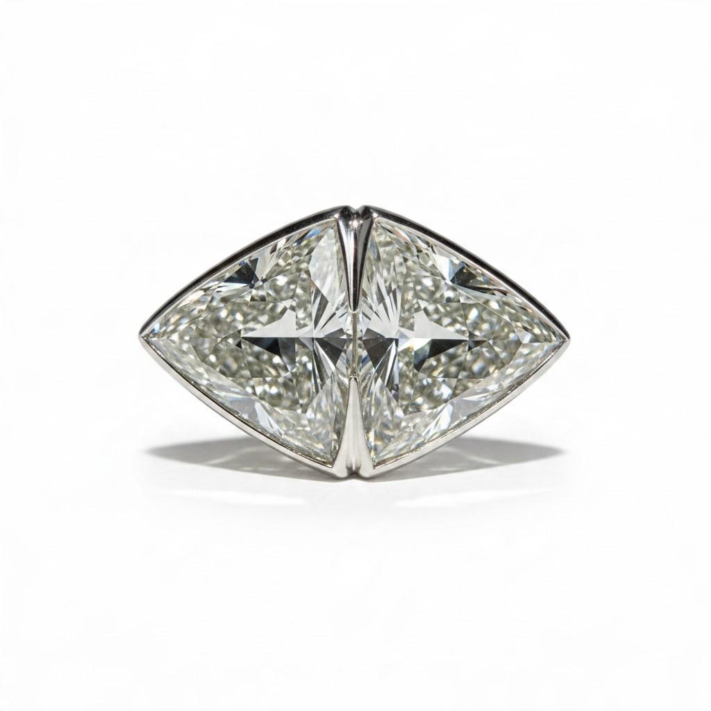 11.50-Carat Diamond Toi et Moi Platinum Ring