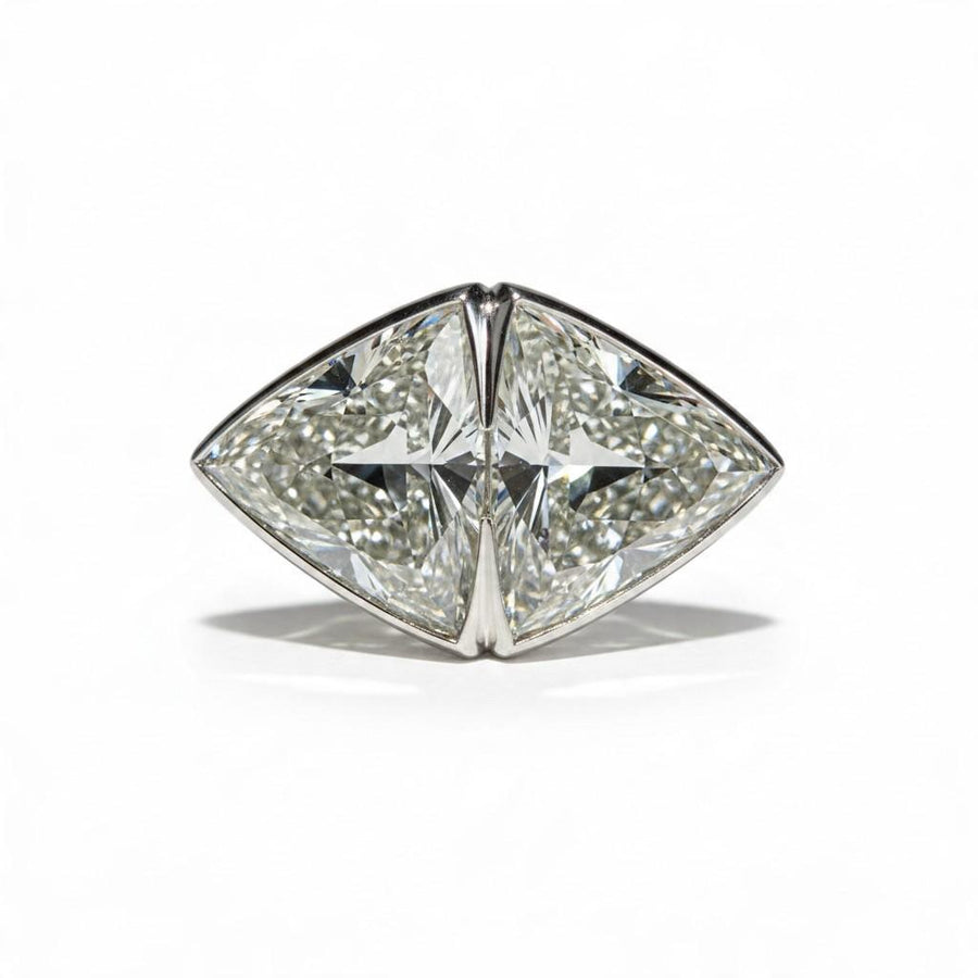 11.50-Carat Diamond Toi et Moi Platinum Ring