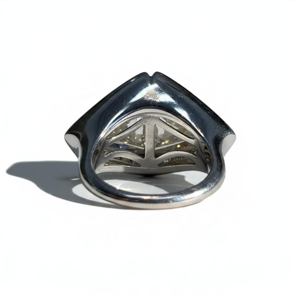 11.50-Carat Diamond Toi et Moi Platinum Ring