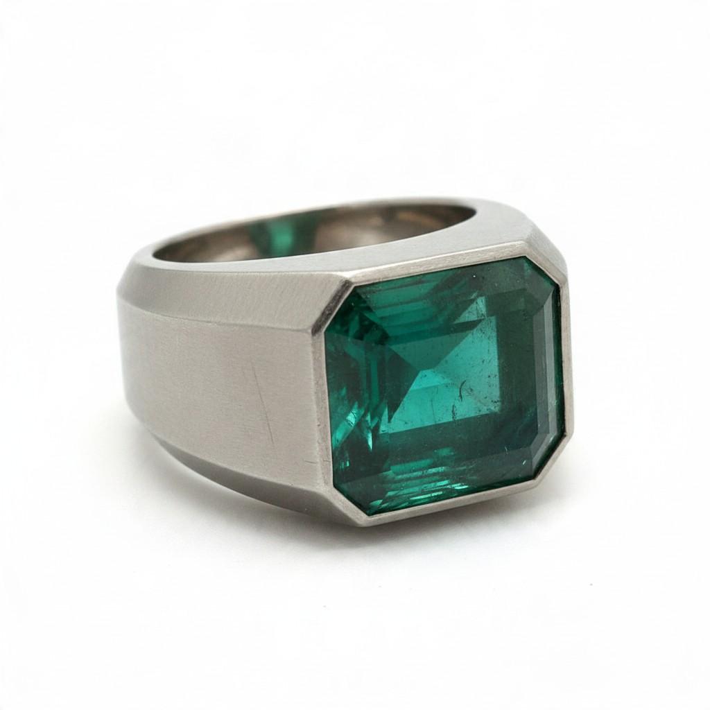 Hemmerle Emerald Ring in 18K Gold, circa 2005