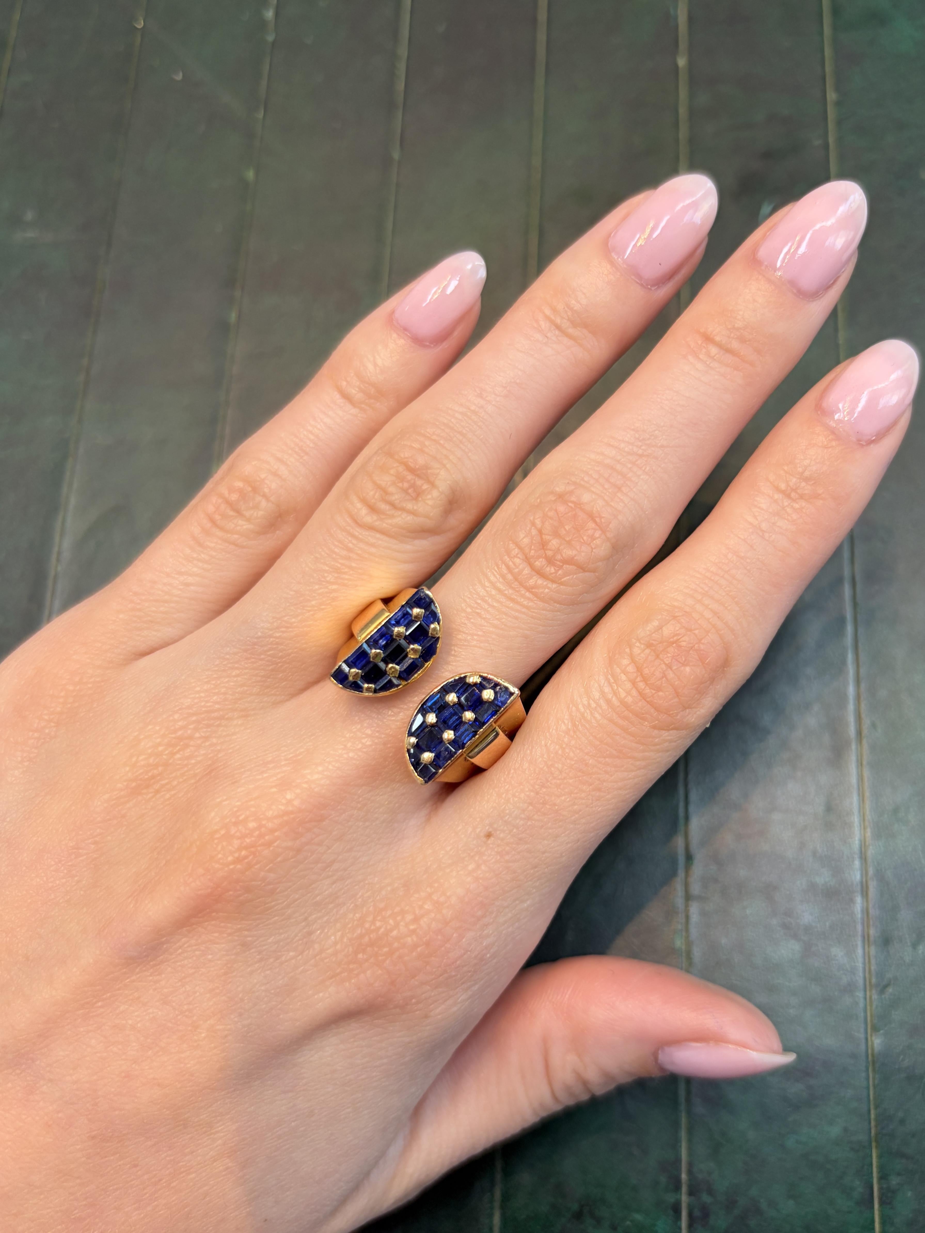 Mauboussin Sapphire Ring in 18K Yellow Gold