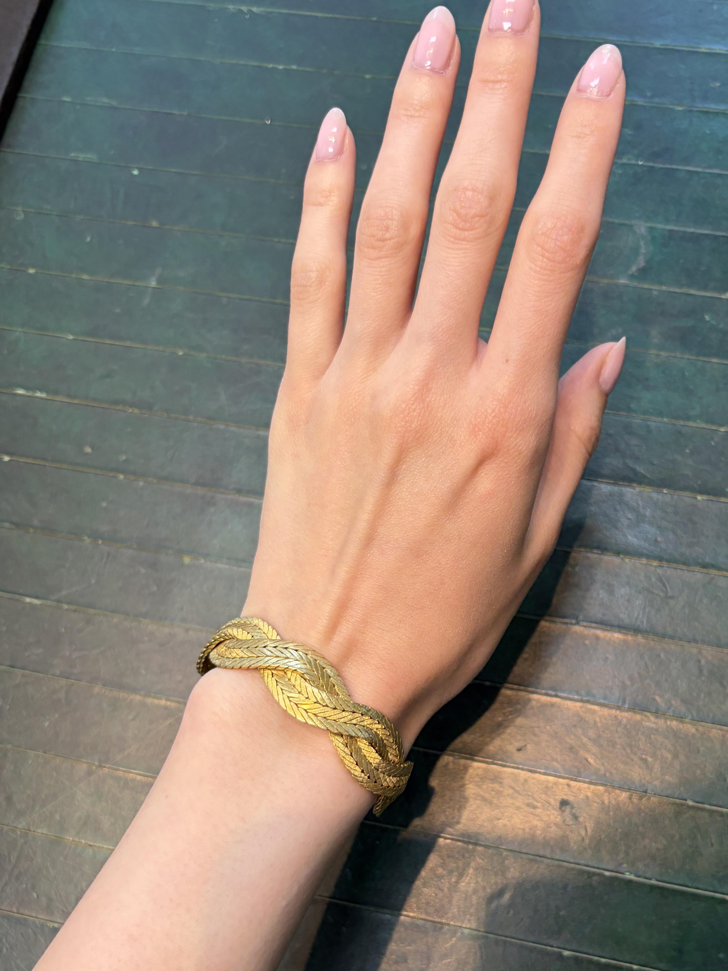 Mario Buccellati Braided 18K Gold Bracelet