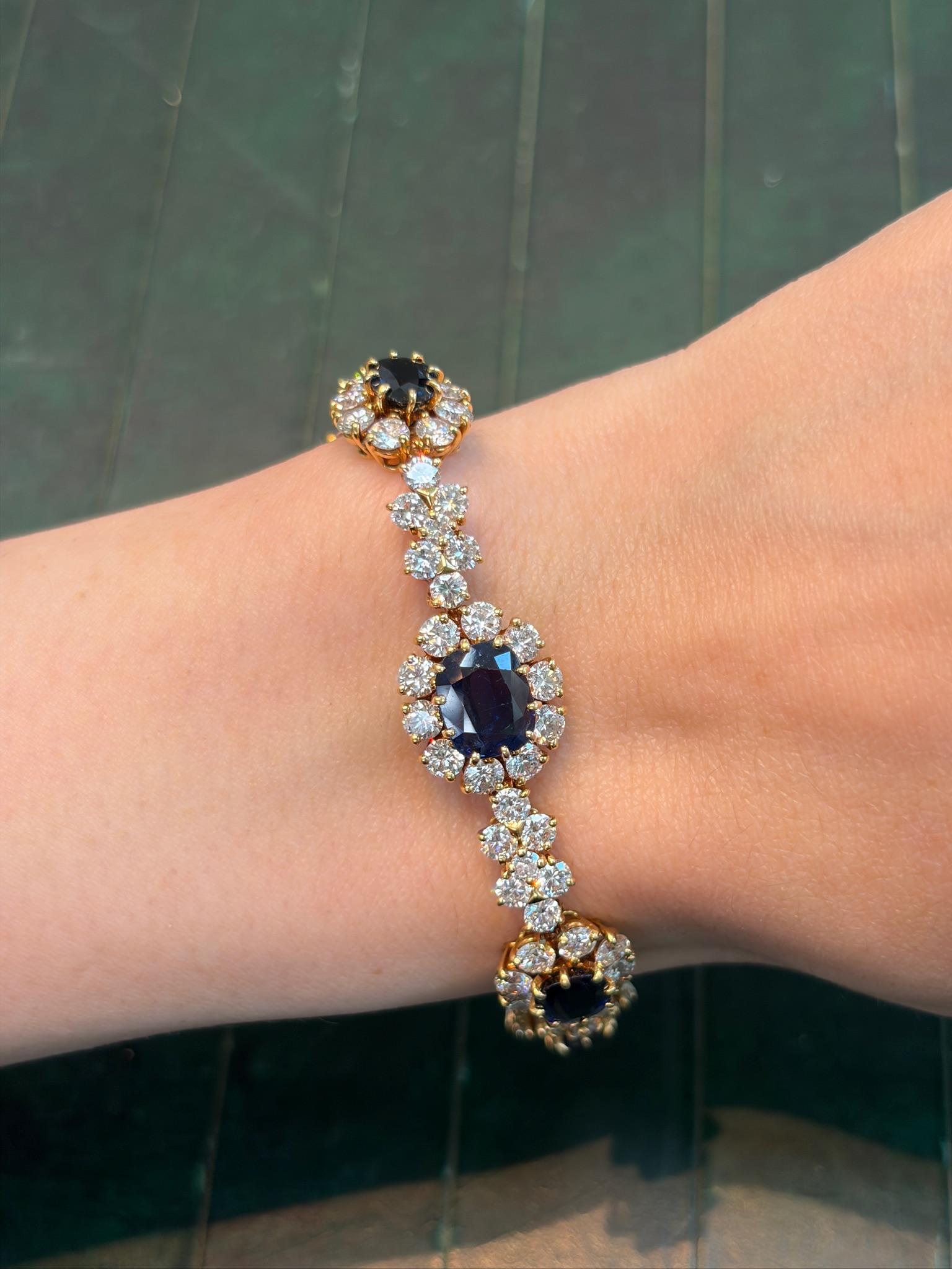 Cartier Paris Sapphire and Diamond Bracelet