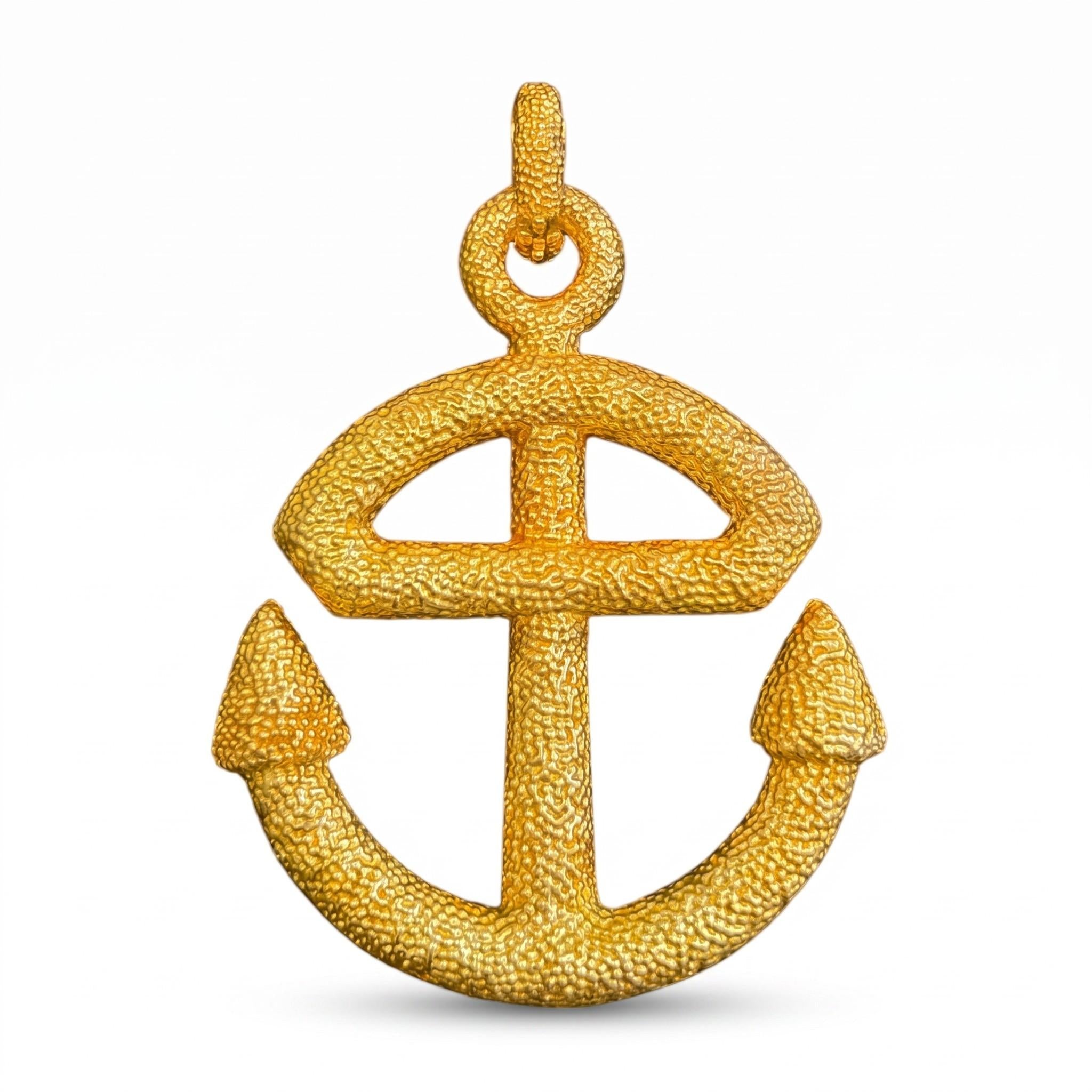 Van Cleef & Arpels Convertible Anchor Sautoir Necklace, 18K Gold, 1970s