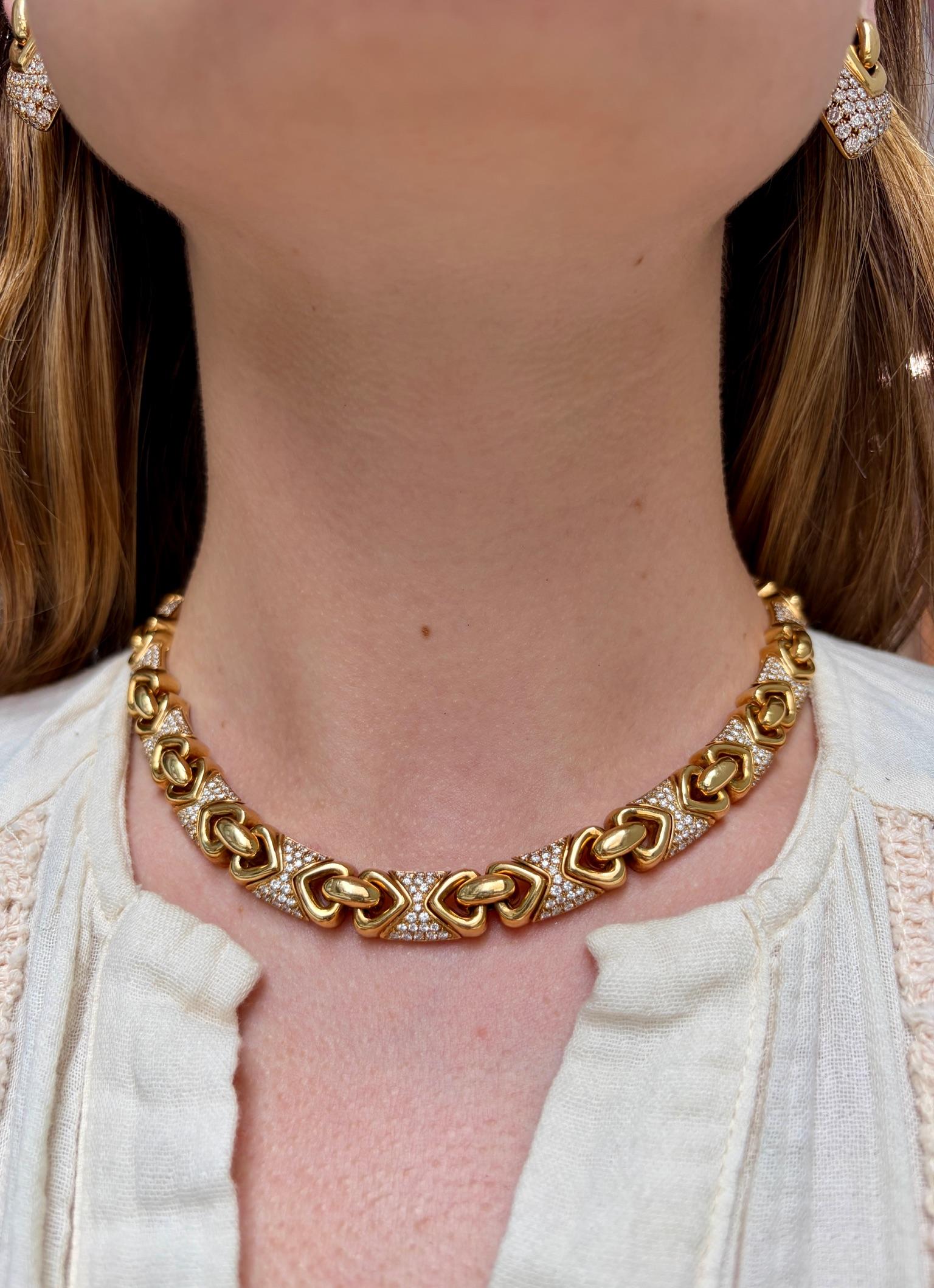 Bulgari “Doppio Cuore” Diamond Necklace