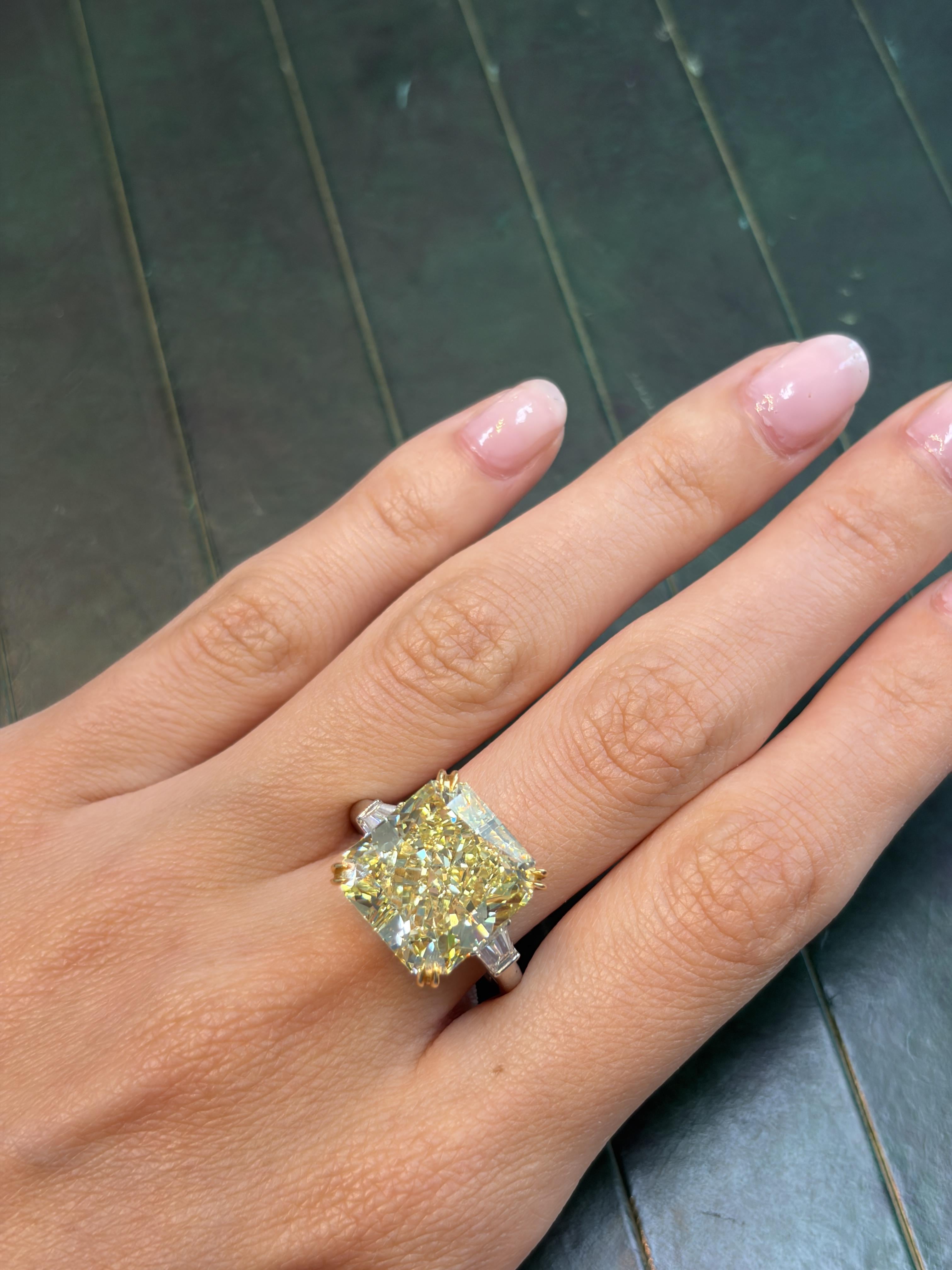 Fancy Intense Yellow Diamond Ring – 16.05 Carats, VS2 GIA 2181005741 -
