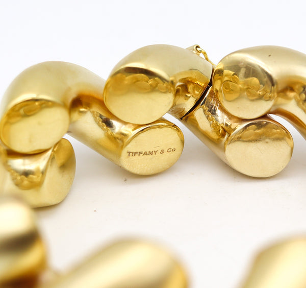 Tiffany & Co. Oversized San Marcos Links Bracelet In Brushed Yellow Gold