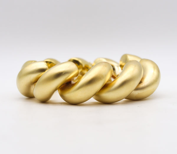 Tiffany & Co. Oversized San Marcos Links Bracelet In Brushed Yellow Gold