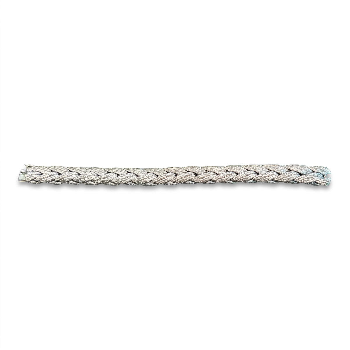 Georges Lenfant 18K White Gold Twisted Bracelet