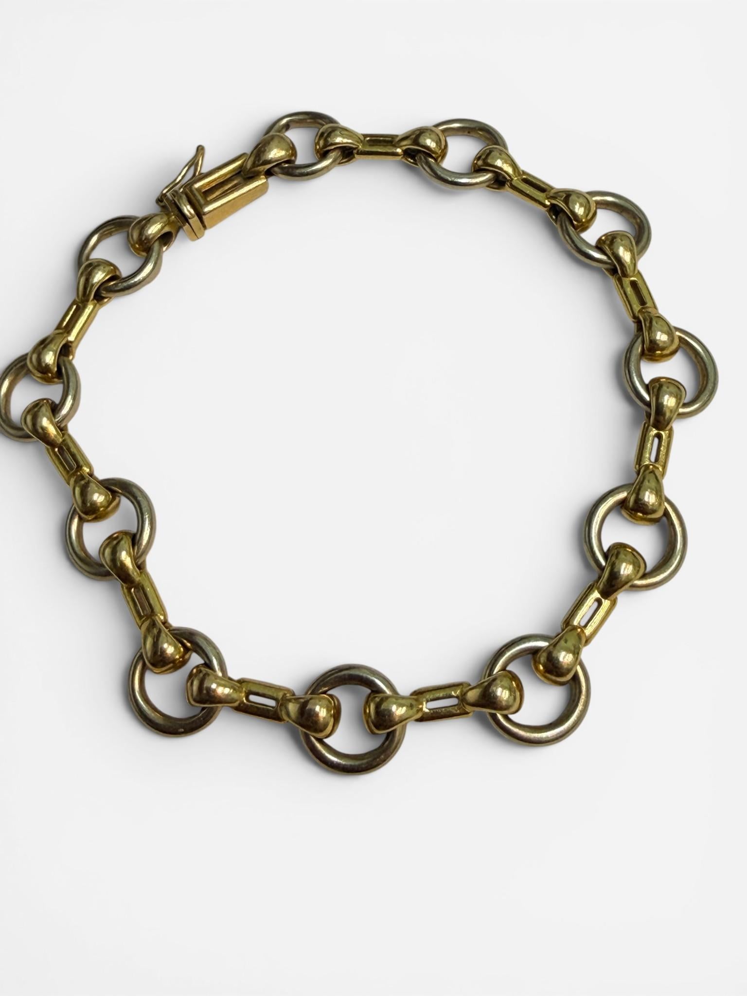 1980s Cartier Paris 18k Two-Tone Gold Link Bracelet