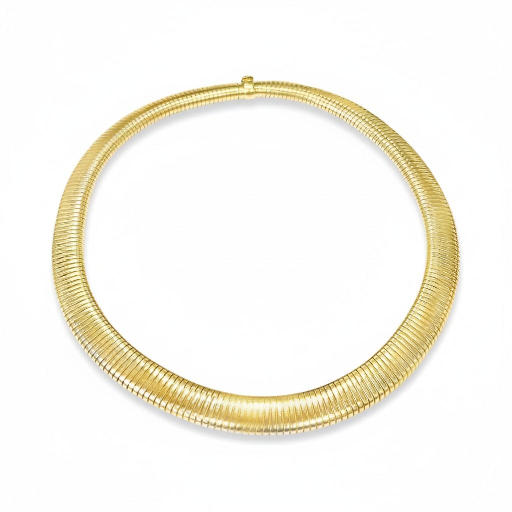 Tiffany & Co. Tubogas Gold Necklace United States, Circa 1950s